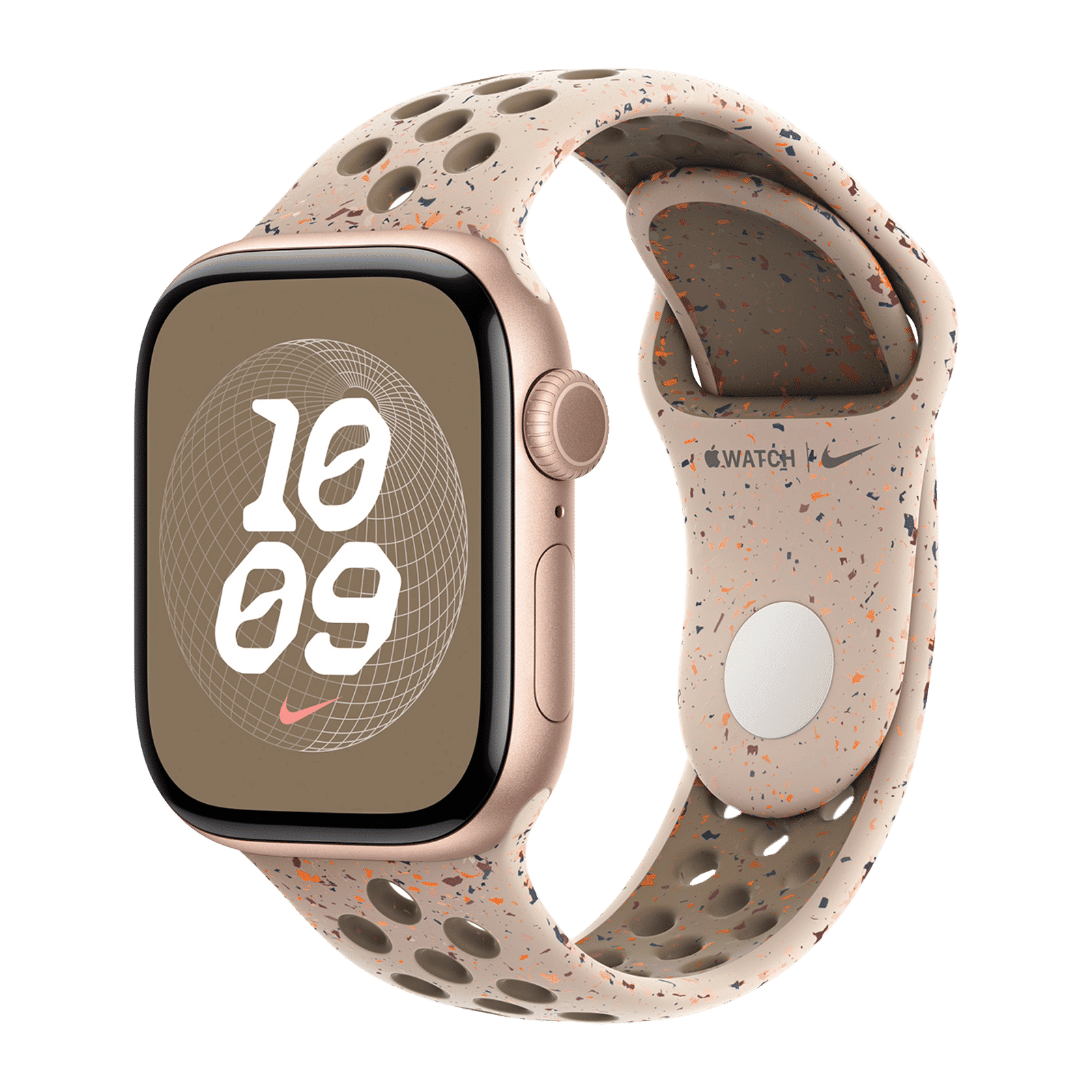 Apple Aluminium & Fluoroelastomer Nike Sport Band for Apple Watch (38mm / 40mm / 41mm, S/M) (Durable & Strong, Desert Stone)_2