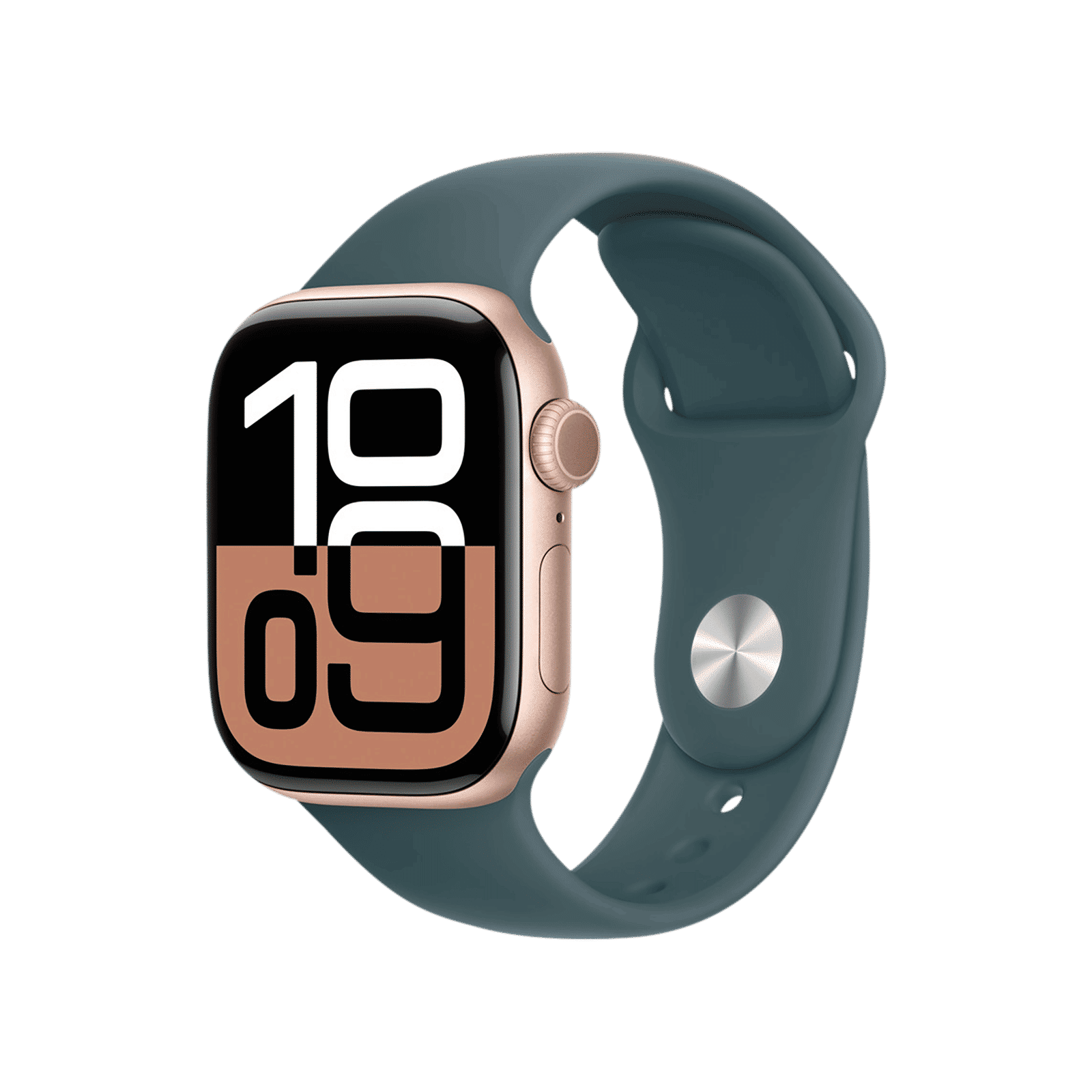 Apple Fluoroelastomer Sport Band for Apple Watch (38mm / 40mm / 41mm / 42mm, M/L) (Durable & Strong, Lake Green)_2