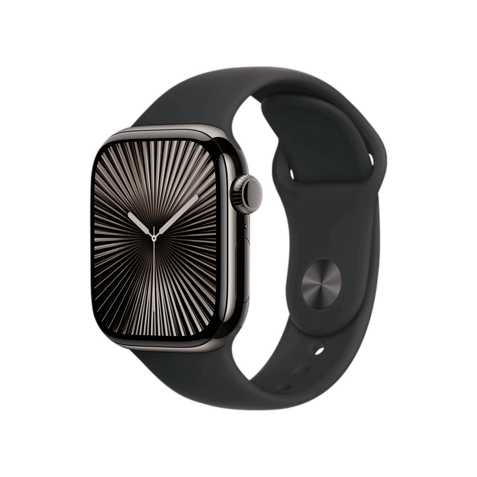 Apple Fluoroelastomer Sport Band for Apple Watch (38mm / 40mm / 41mm / 42mm, M/L) (Durable & Strong, Black)_2