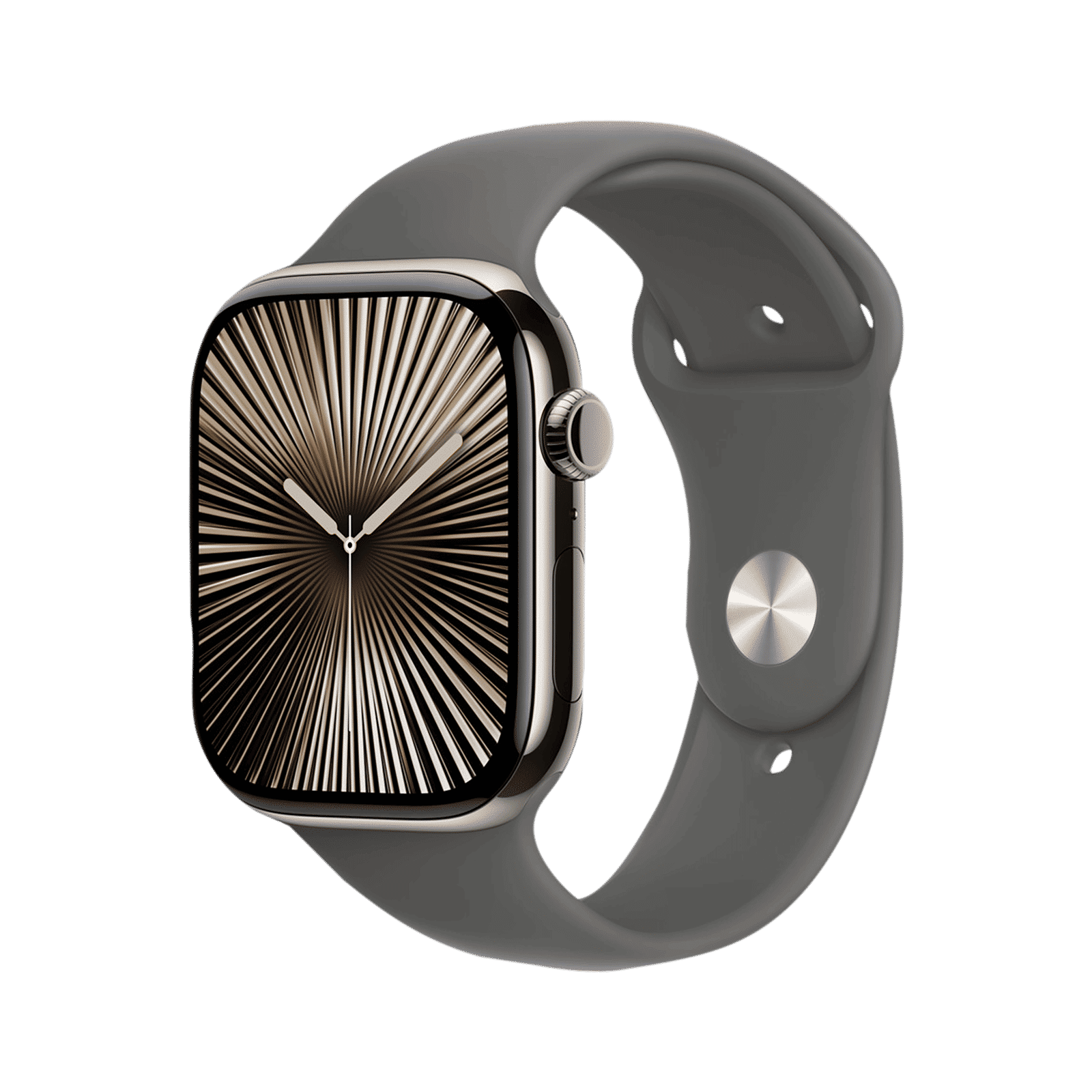 Apple Fluoroelastomer Sport Band for Apple Watch (44mm / 45mm / 46mm / 49mm, S/M) (Durable & Strong, Stone Grey)_2