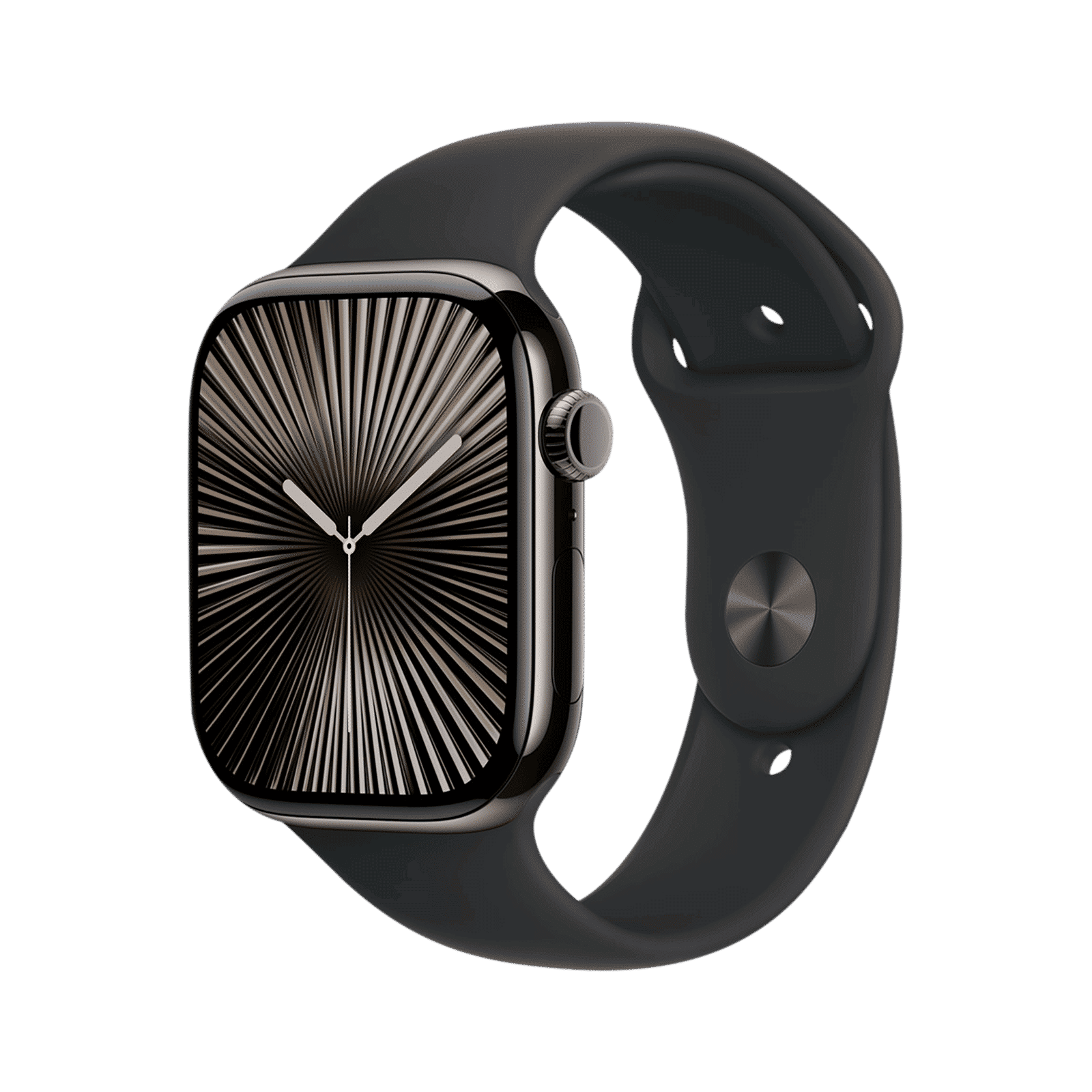 Apple Fluoroelastomer Sport Band for Apple Watch (44mm / 45mm / 46mm / 49mm, S/M) (Durable & Strong, Black)_2