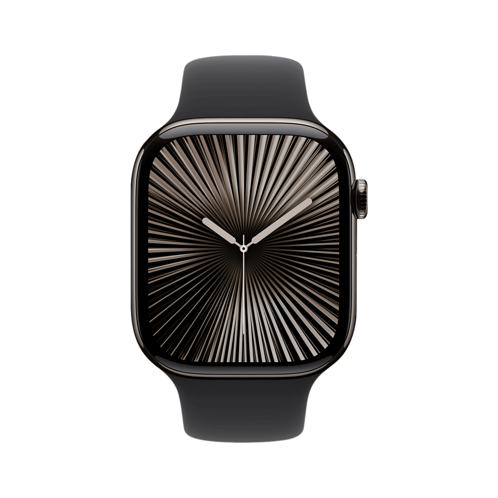 Apple Fluoroelastomer Sport Band for Apple Watch (44mm / 45mm / 46mm / 49mm, S/M) (Durable & Strong, Black)_3