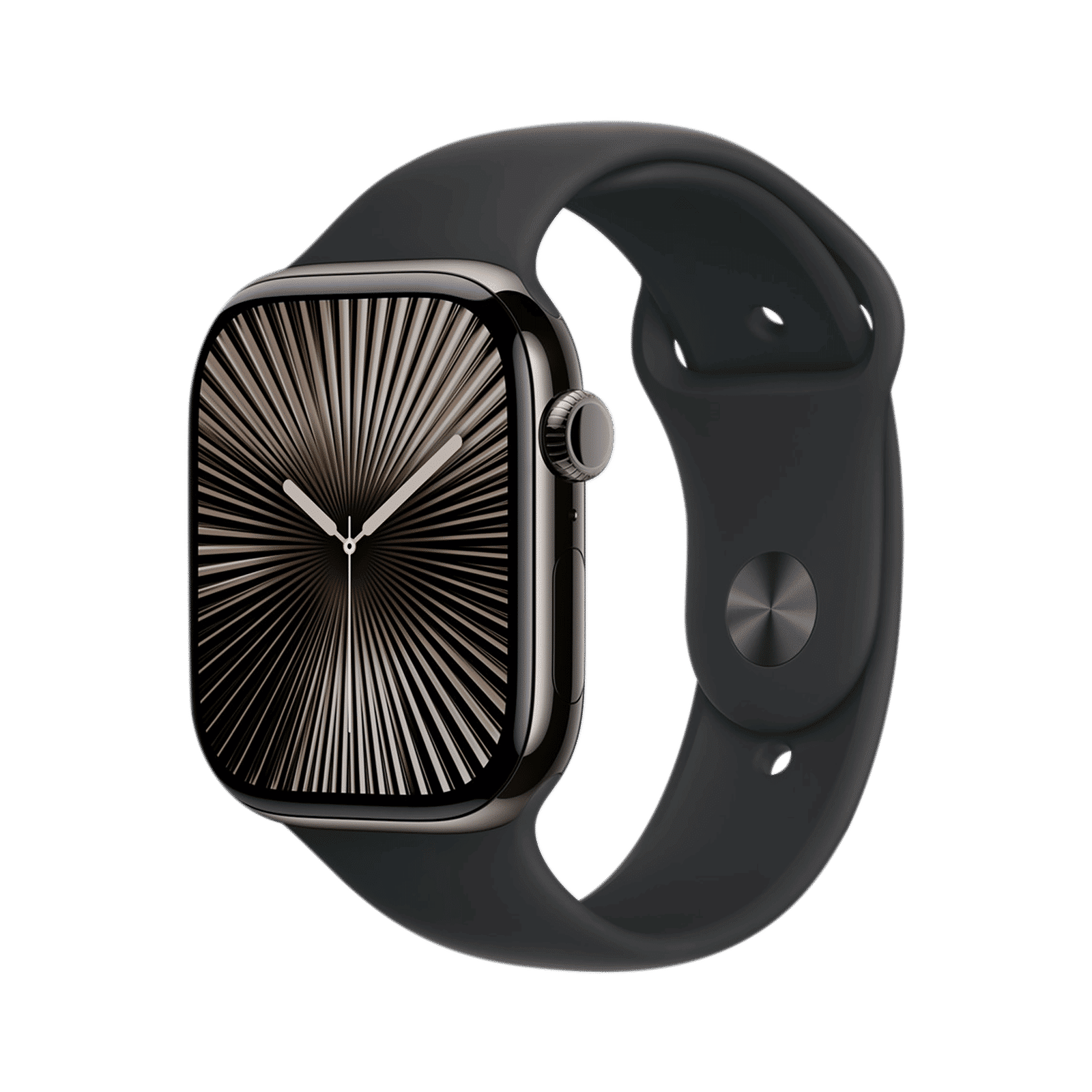 Apple Fluoroelastomer Sport Band for Apple Watch (44mm / 45mm / 46mm / 49mm, Extra Large) (Durable & Strong, Black)_2