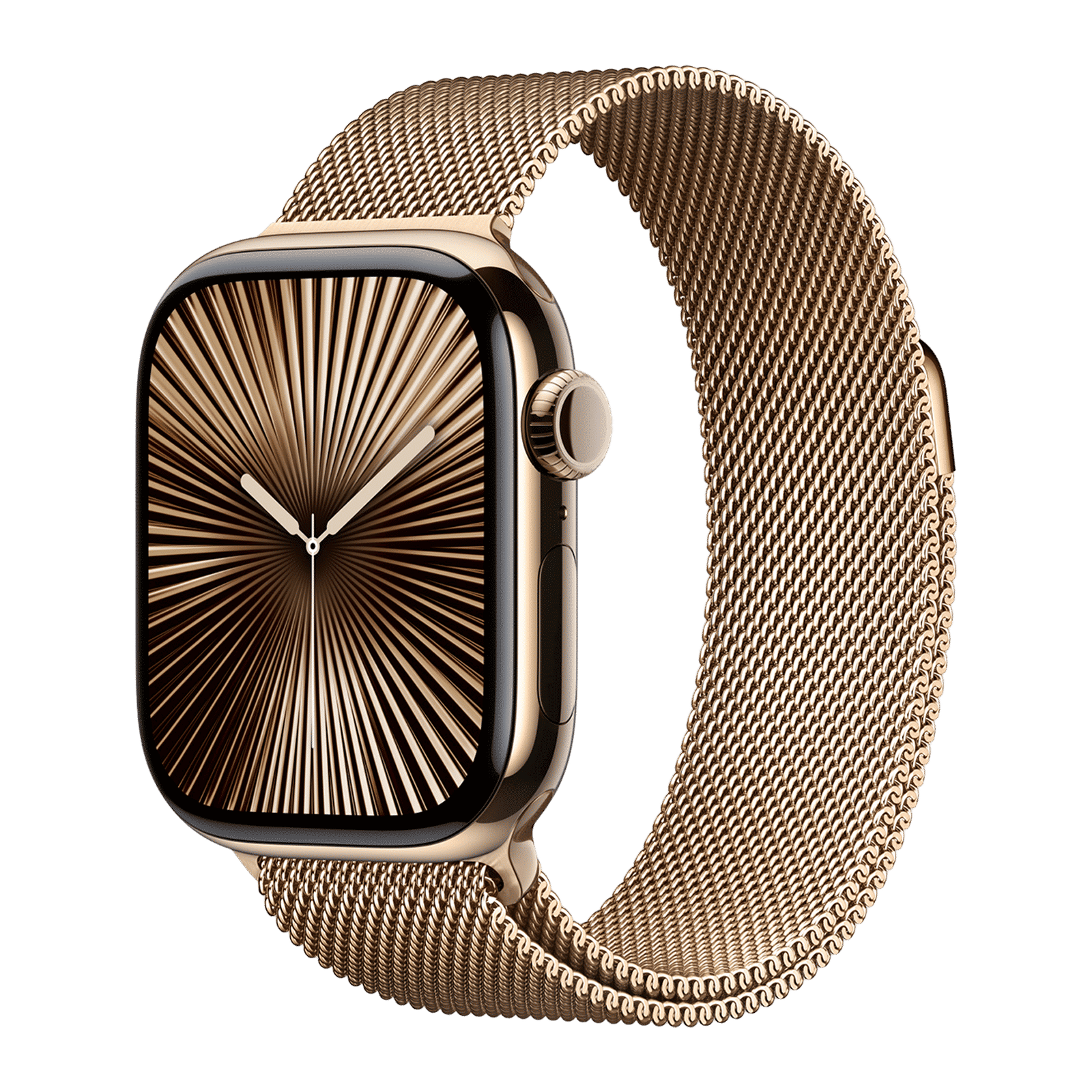 Apple Stainless Steel Magnetic Milanese Loop for Apple Watch (38mm / 40mm / 41mm / 42mm) (Physical Vapour Deposition Layer, Gold)_2