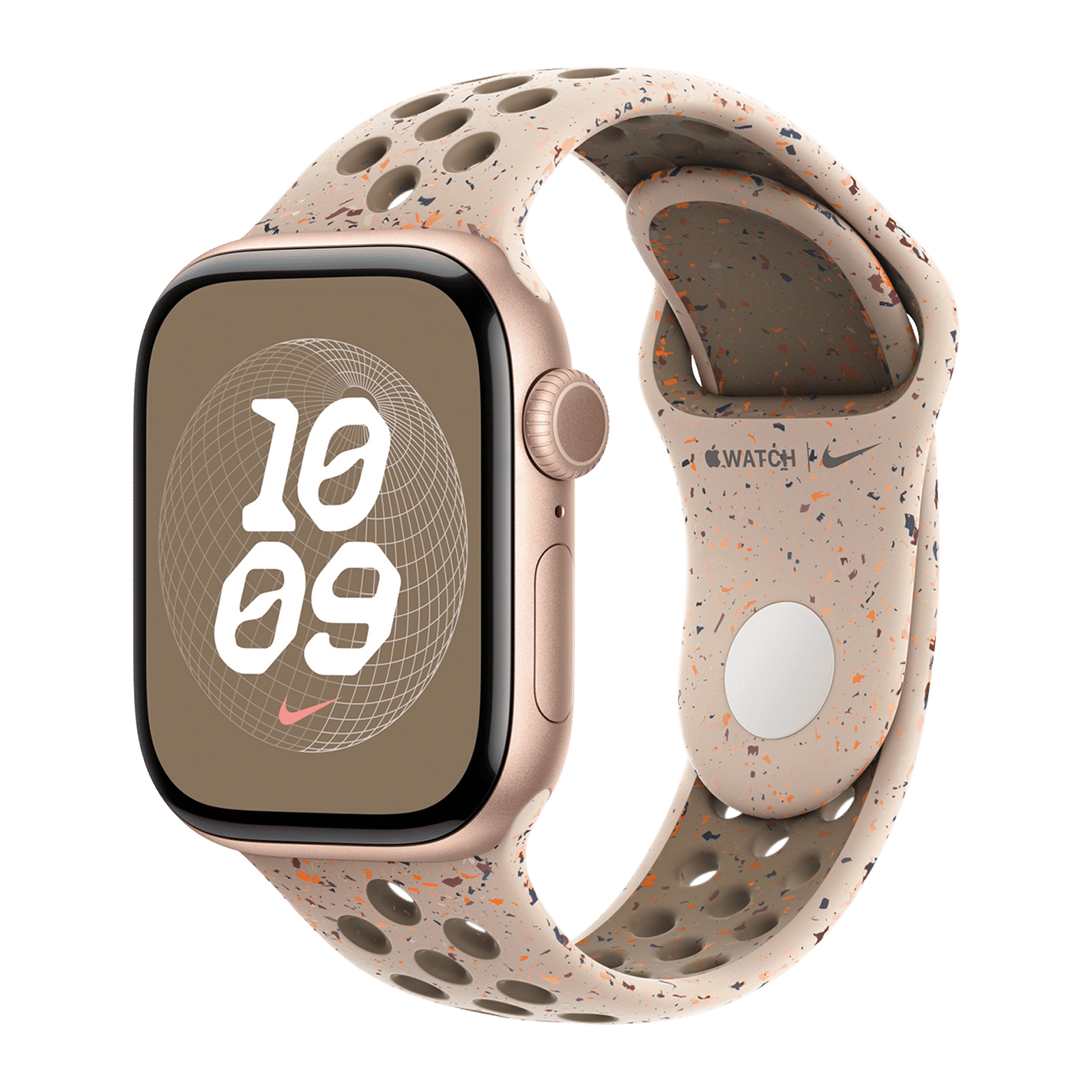 Apple Aluminium & Fluoroelastomer Nike Sport Band for Apple Watch (38mm / 40mm / 41mm / 42mm, M/L) (Durable & Strong, Desert Stone)_2