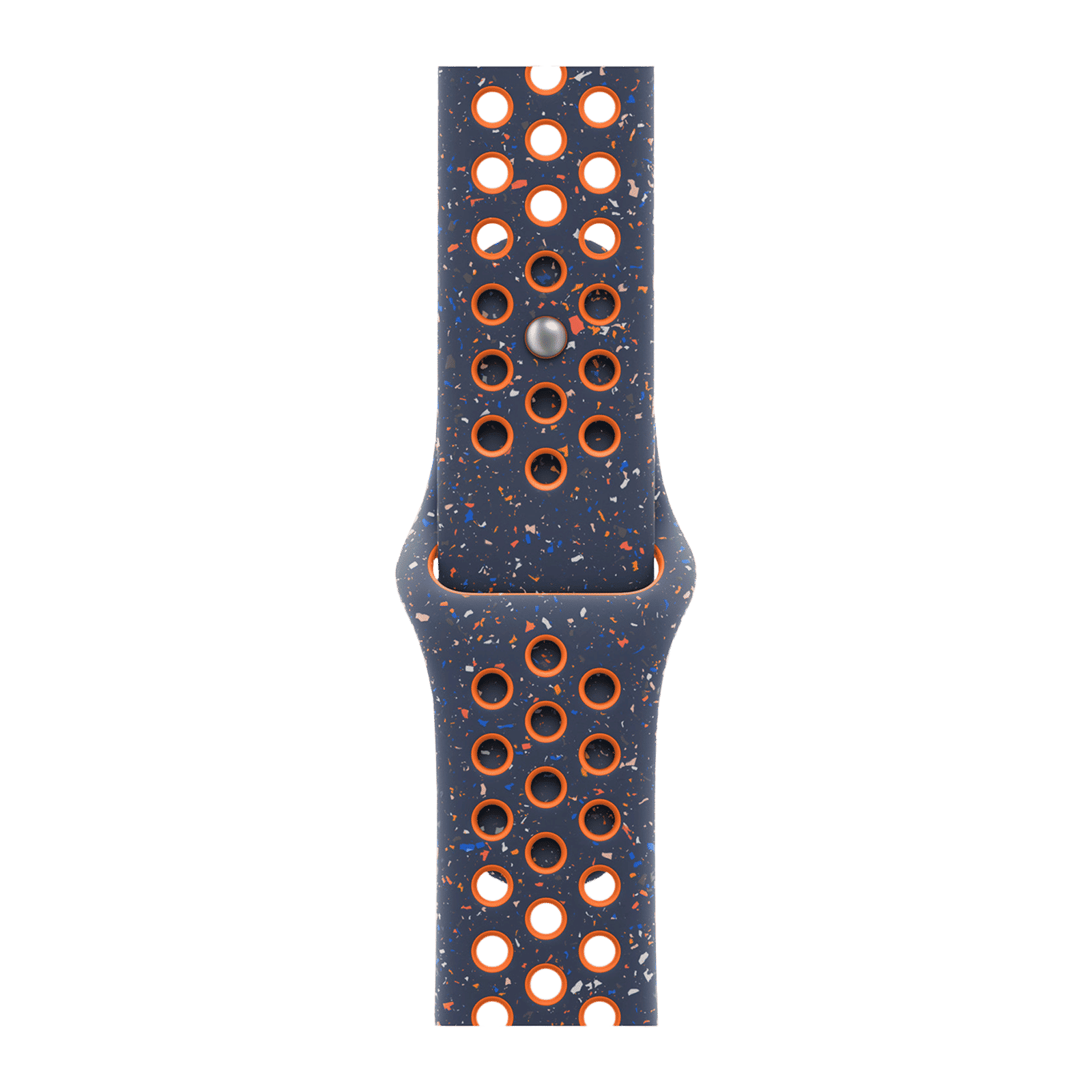 Apple Aluminium & Fluoroelastomer Nike Sport Band for Apple Watch (38mm / 40mm / 41mm / 42mm, S/M) (Durable & Strong, Blue Flame)_1