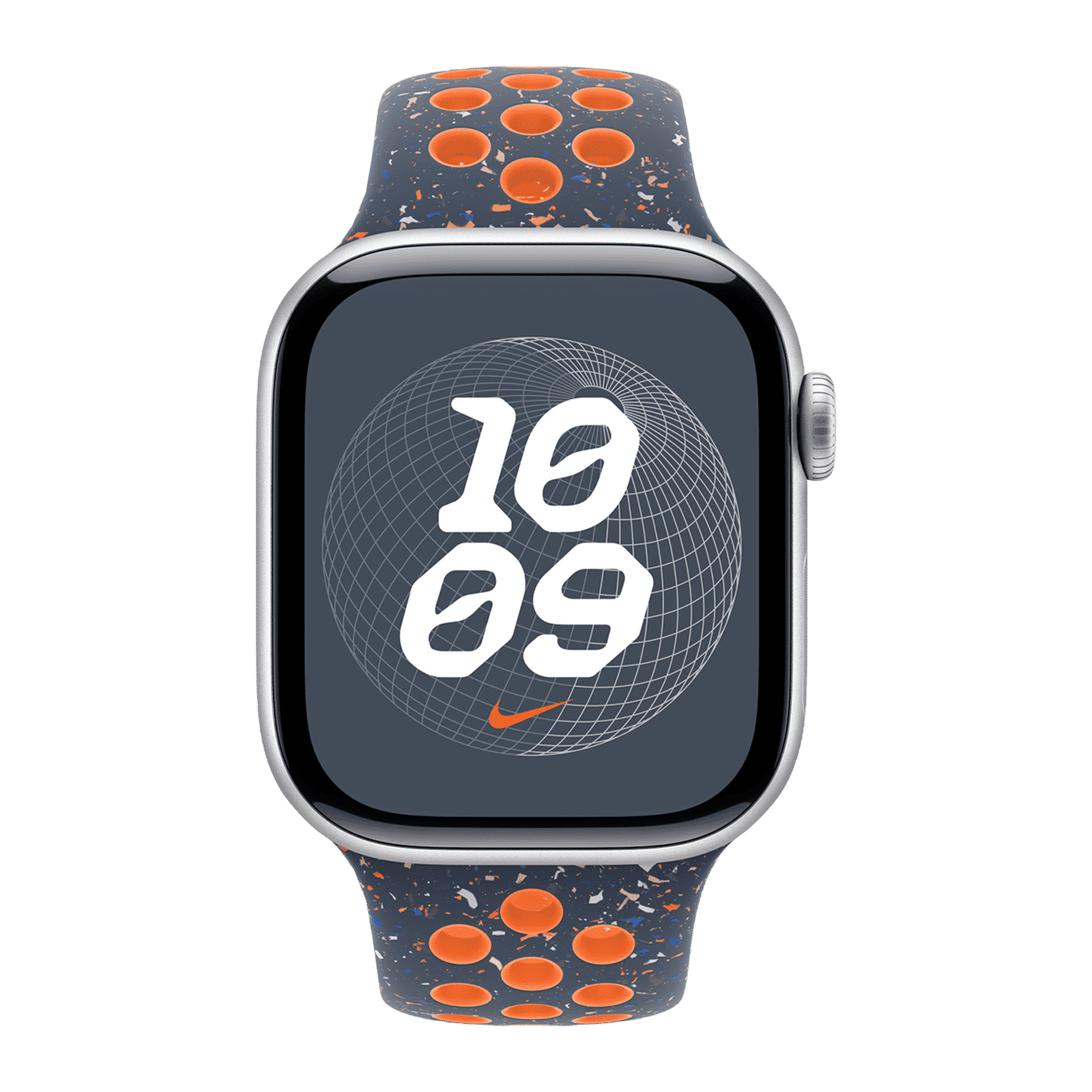 Apple Aluminium & Fluoroelastomer Nike Sport Band for Apple Watch (38mm / 40mm / 41mm / 42mm, M/L) (Durable & Strong, Blue Flame)_3