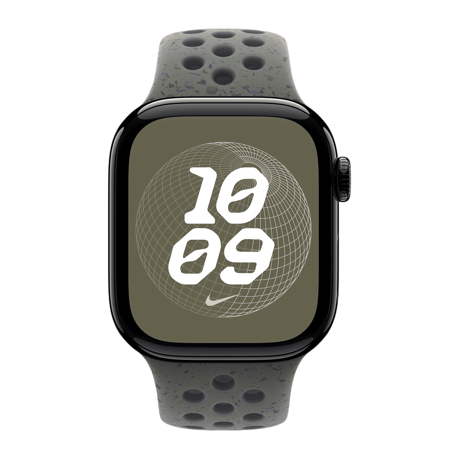 Apple Aluminium & Fluoroelastomer Nike Sport Band for Apple Watch (38mm / 40mm / 41mm / 42mm, M/L) (Durable & Strong, Cargo Khaki)_3