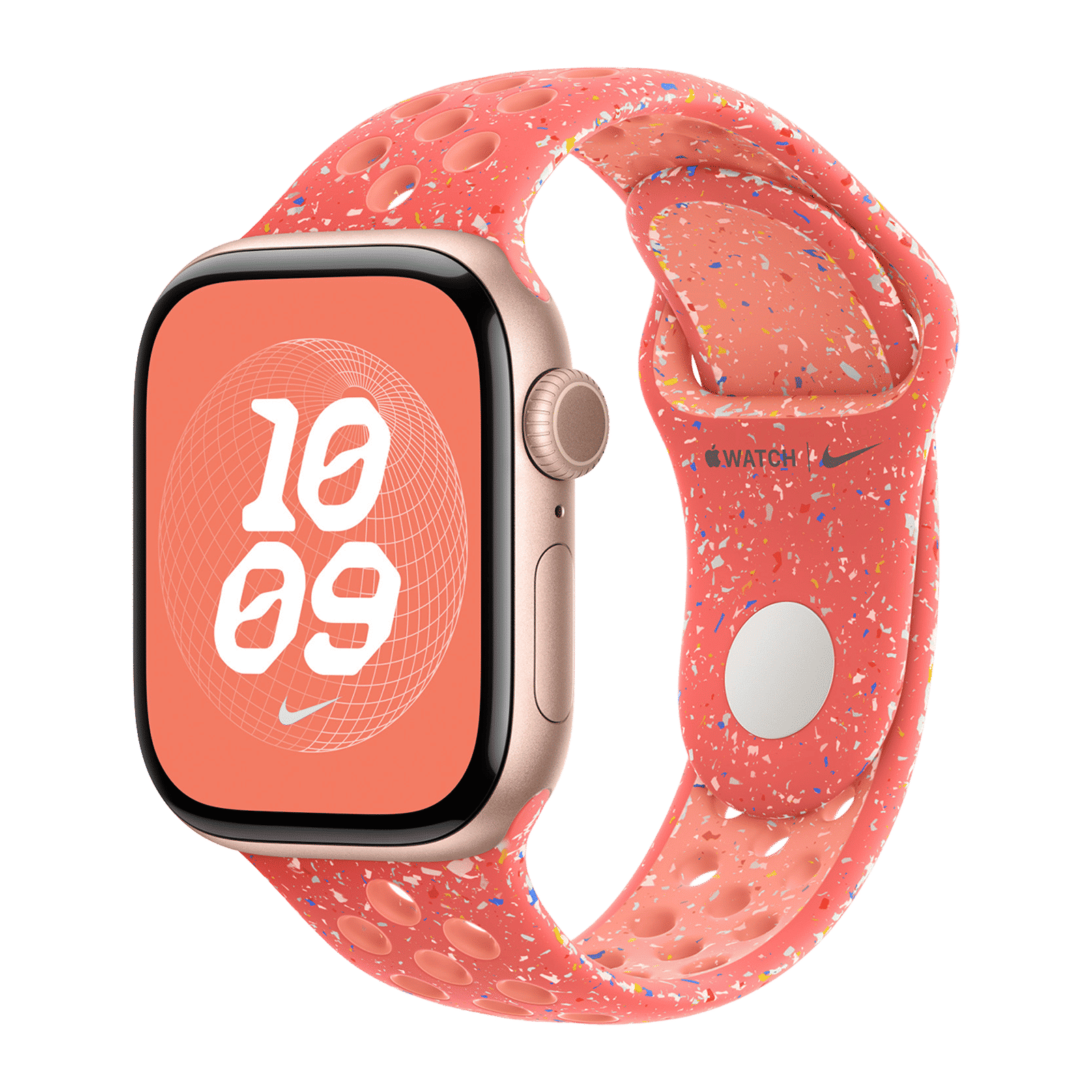 Apple Aluminium & Fluoroelastomer Nike Sport Band for Apple Watch (38mm / 40mm / 41mm / 42mm, S/M) (Durable & Strong, Magic Ember) Apple Aluminium & Fluoroelastomer Nike Sport Band for Apple Watch (38mm / 40mm / 41mm / 42mm, S/M) (Durable & Strong, Magic Ember)_2