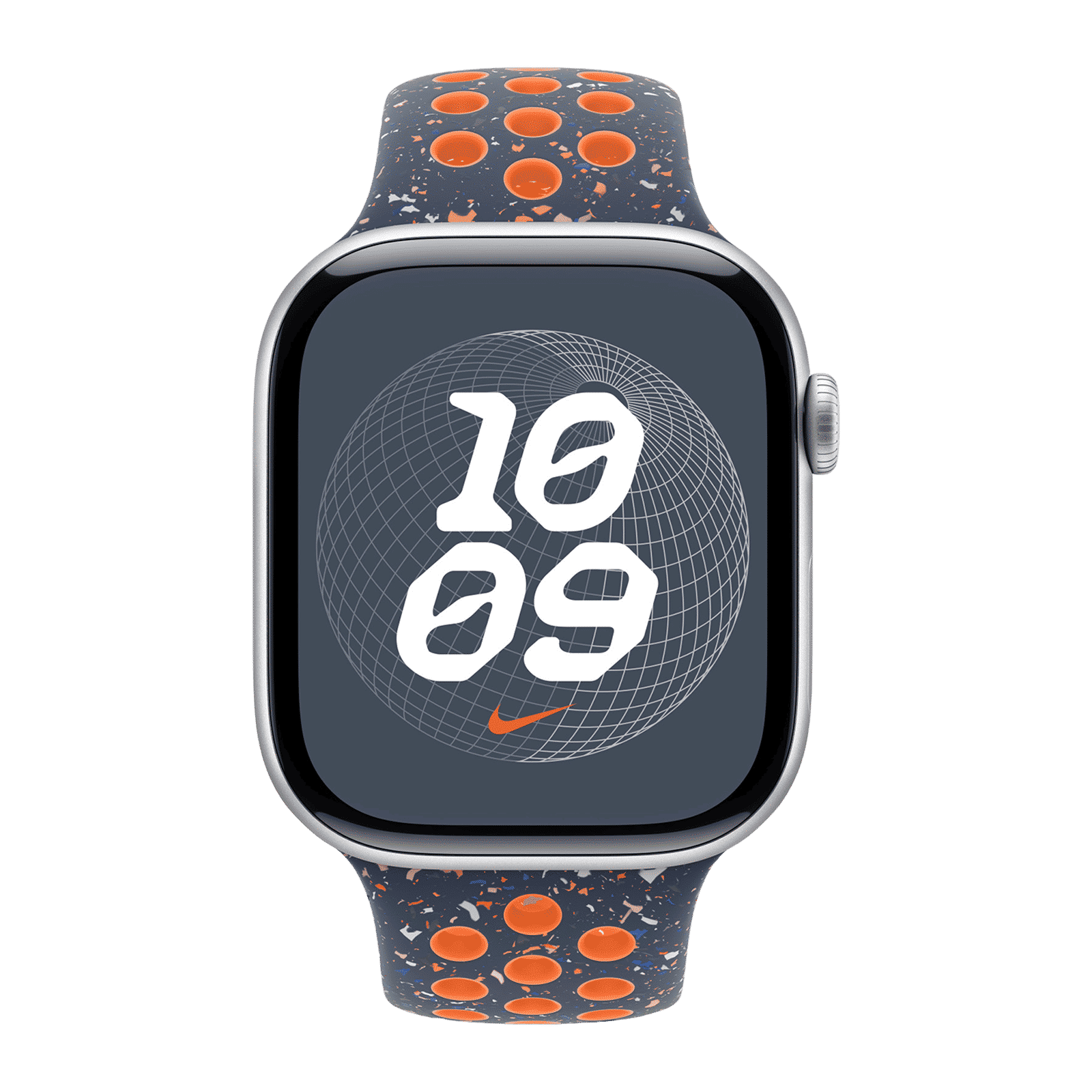 Apple Aluminium & Fluoroelastomer Nike Sport Band for Apple Watch (44mm / 45mm / 46mm / 49mm, S/M) (Durable & Strong, Blue Flame)_3