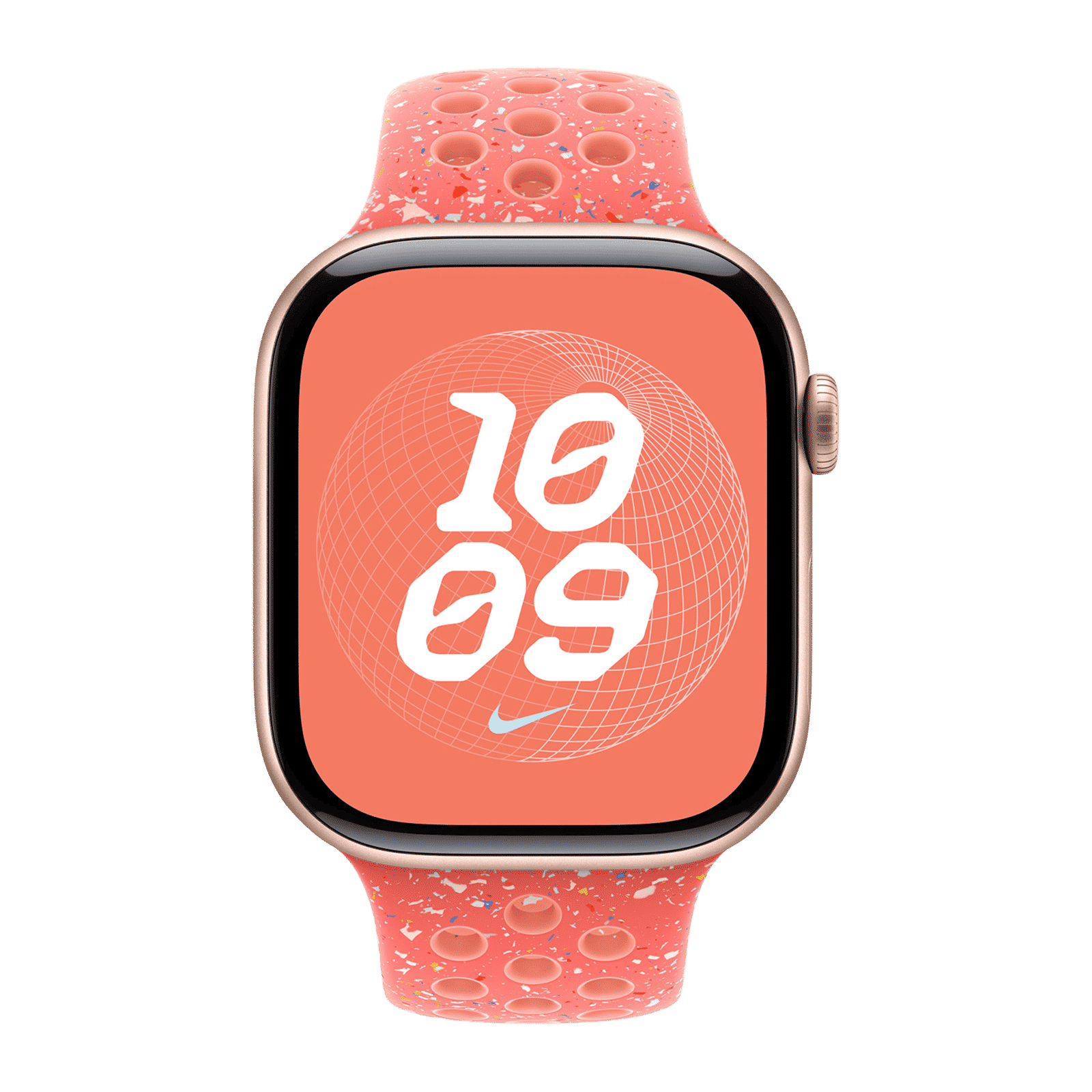 Apple Aluminium & Fluoroelastomer Nike Sport Band for Apple Watch (44mm / 45mm / 46mm / 49mm, S/M) (Durable & Strong, Magic Ember)_3