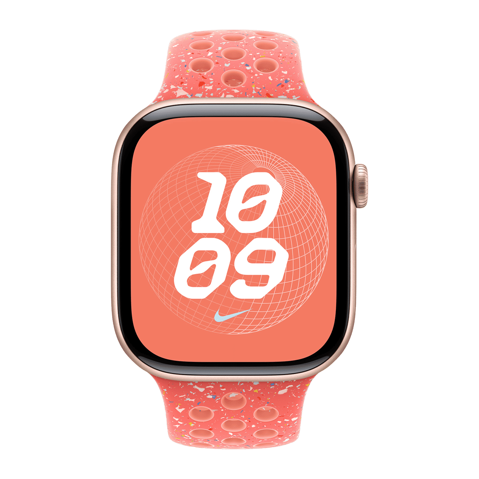 Apple Aluminium & Fluoroelastomer Nike Sport Band for Apple Watch (44mm / 45mm / 46mm / 49mm, M/L) (Durable & Strong, Magic Ember)_3