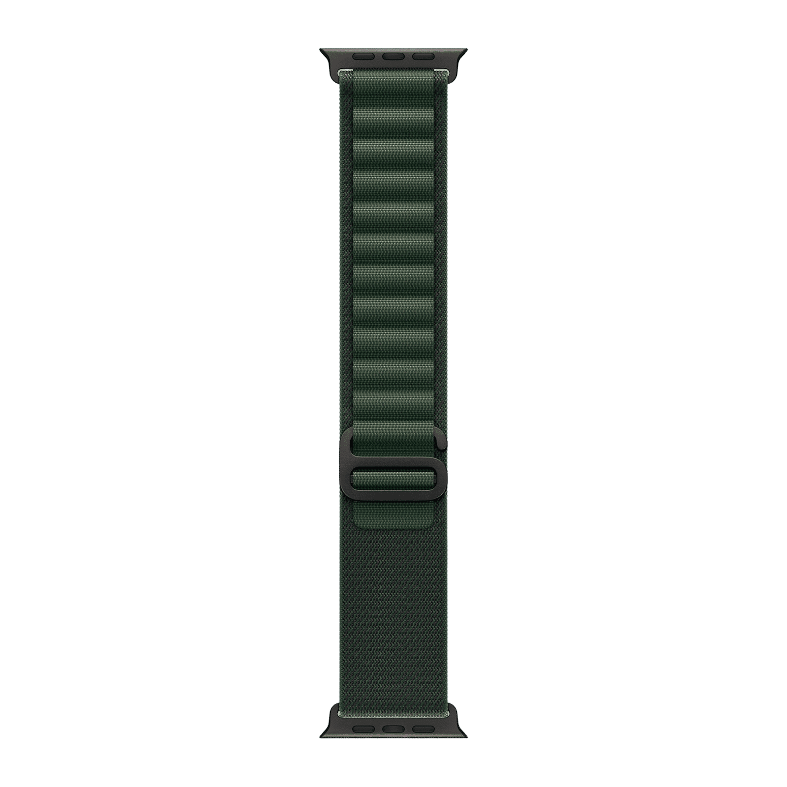 Apple Polyester, Spandex & Black Titanium Alpine Loop for Apple Watch (44mm / 45mm / 46mm / 49mm, Small) (Corrosion Resistant, Dark Green)_1