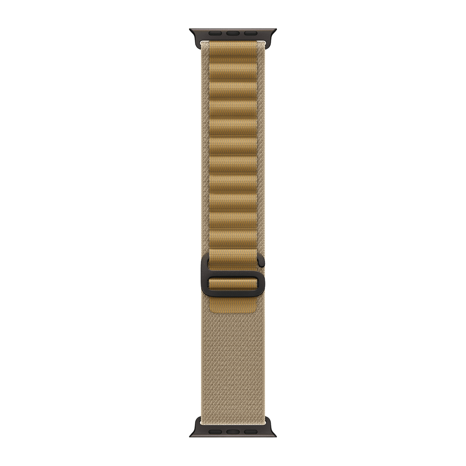 Apple Polyester, Spandex & Black Titanium Alpine Loop for Apple Watch (44mm / 45mm / 46mm / 49mm, Small) (Corrosion Resistant, Tan)_1