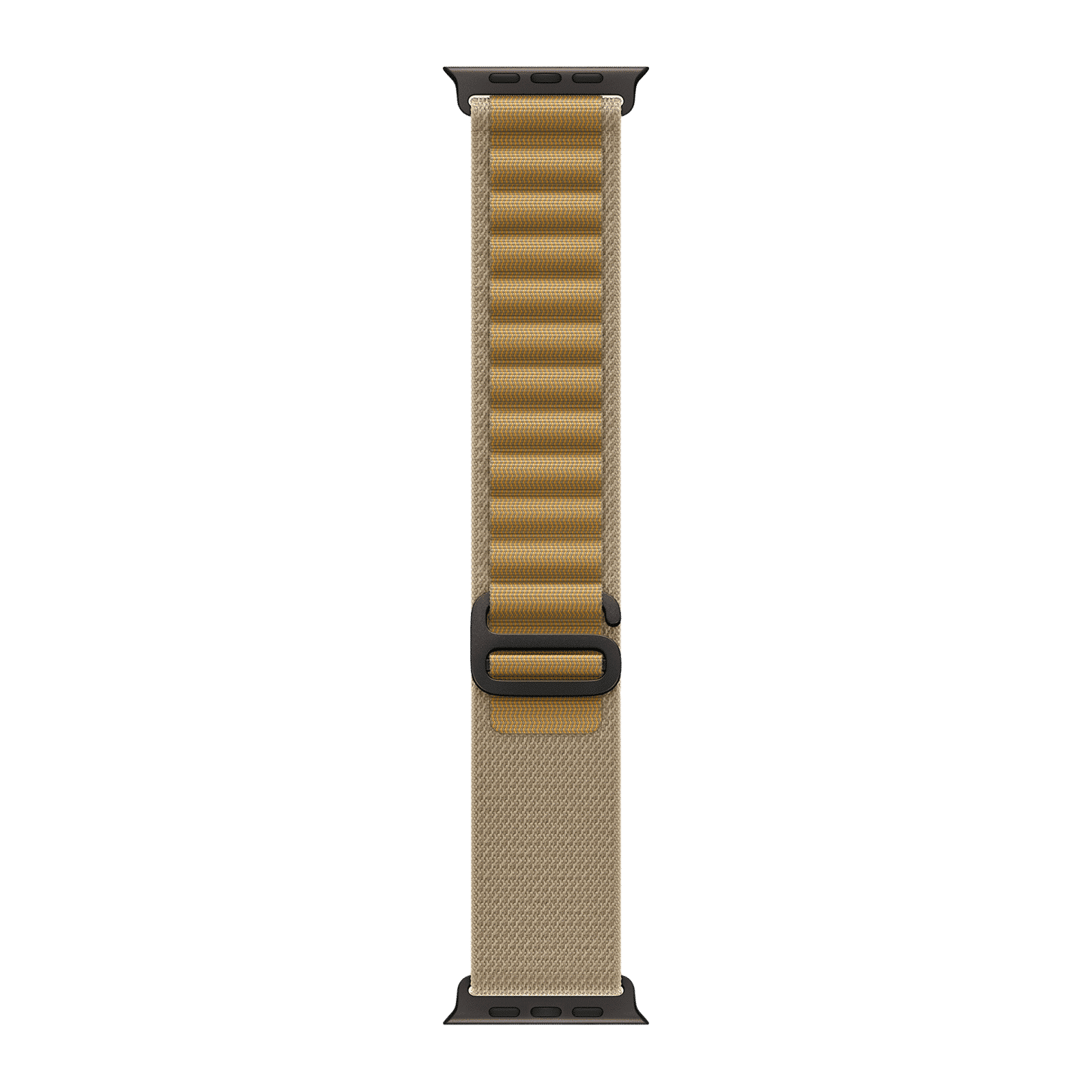 Apple Polyester, Spandex & Black Titanium Alpine Loop for Apple Watch (44mm / 45mm / 46mm / 49mm, Large) (Corrosion Resistant, Tan)_1