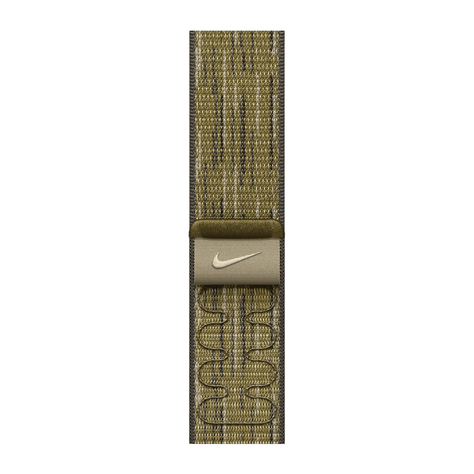 Apple Woven Nylon Nike Sport Loop for Apple Watch (44mm / 45mm / 46mm / 49mm) (Hook-and-Loop Fastener, Green & Grey)_1