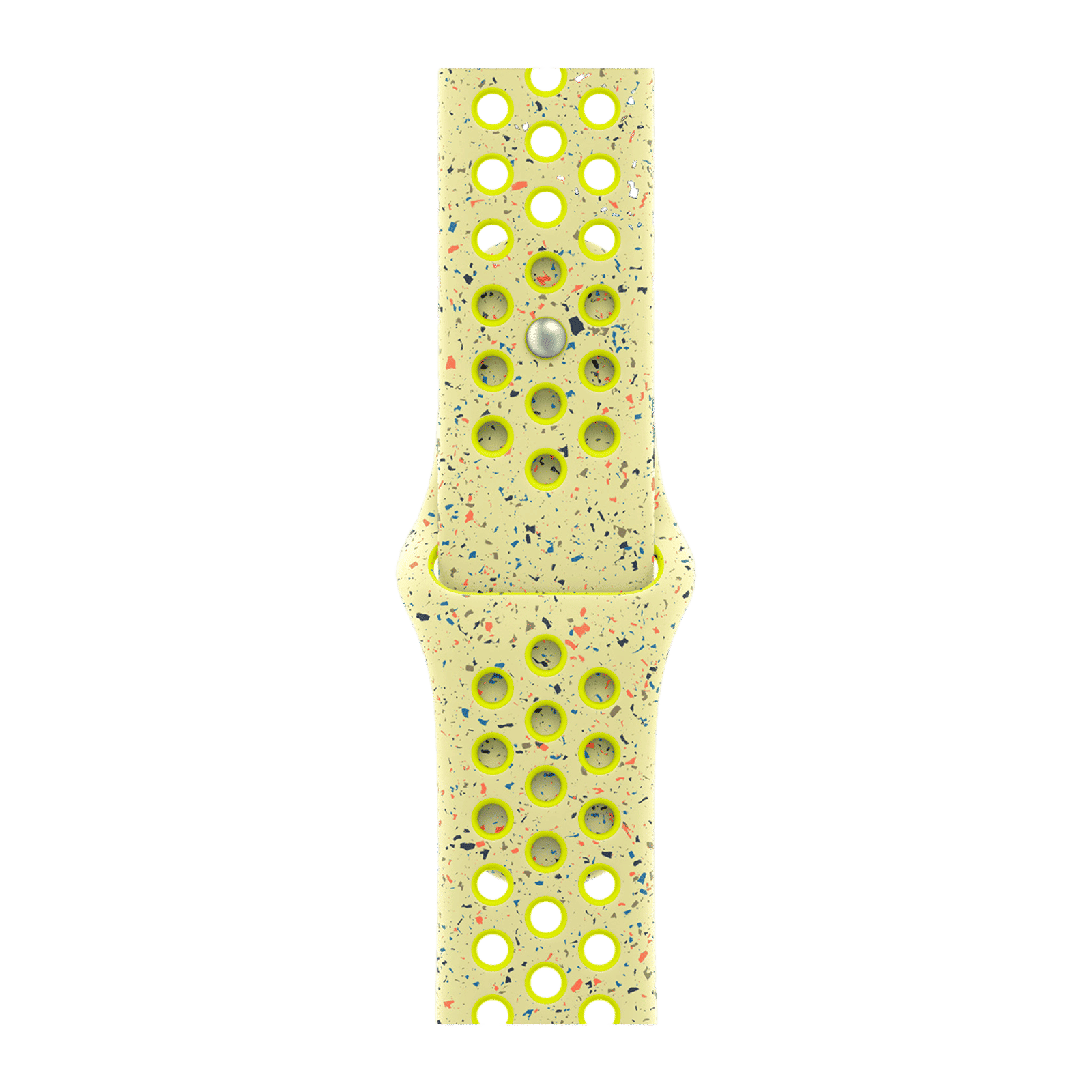 Apple Aluminium & Fluoroelastomer Nike Sport Band for Apple Watch (38mm / 40mm / 41mm / 42mm, S/M) (Durable & Strong, Volt Splash)_1