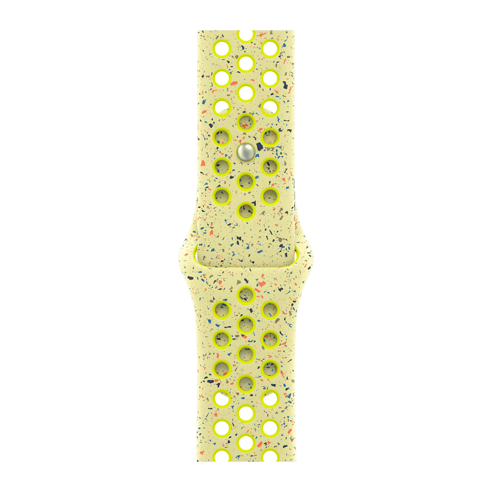 Apple Aluminium & Fluoroelastomer Nike Sport Band for Apple Watch (38mm / 40mm / 41mm / 42mm, M/L) (Durable & Strong, Volt Splash)_1