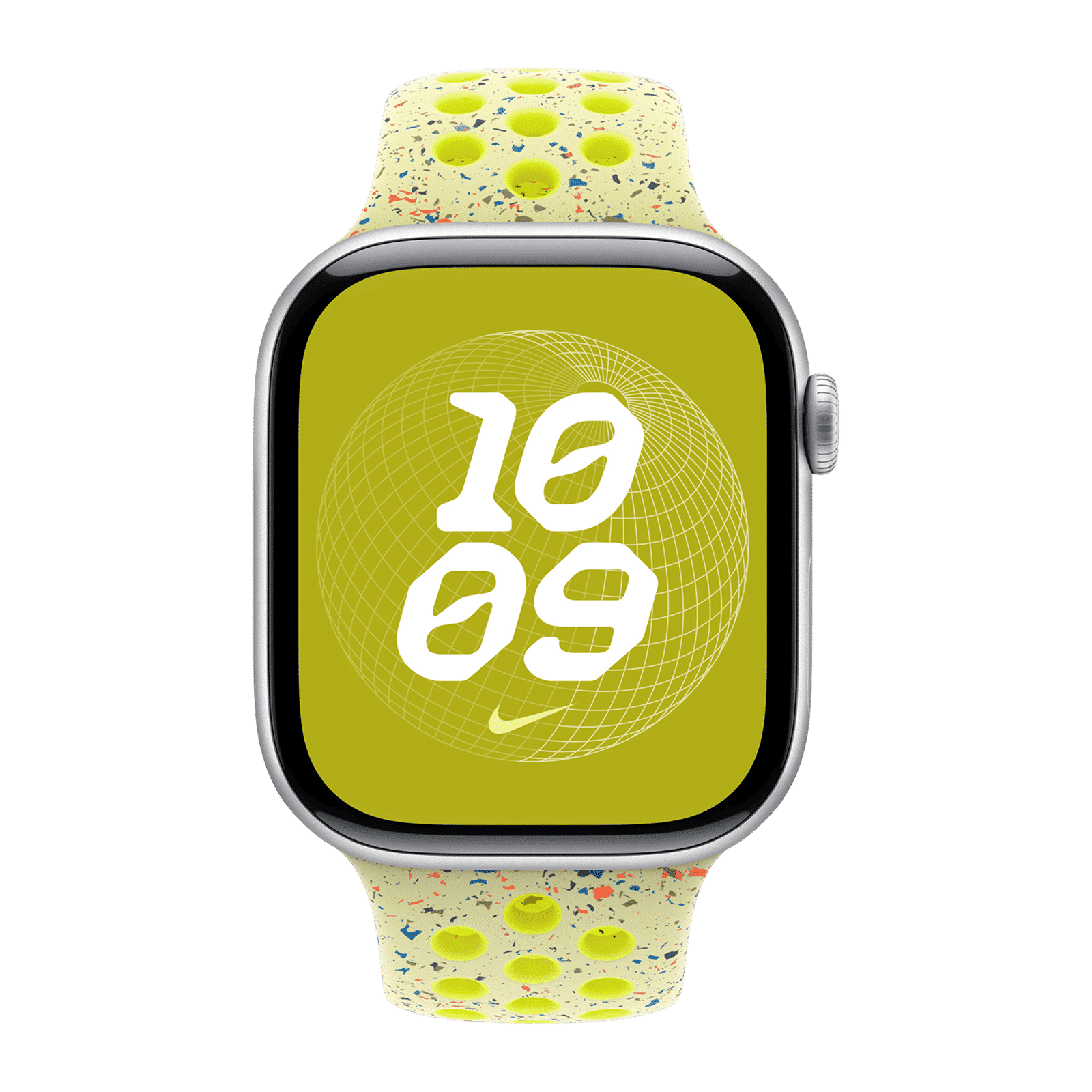 Apple Aluminium & Fluoroelastomer Nike Sport Band for Apple Watch (44mm / 45mm / 46mm / 49mm, S/M) (Durable & Strong, Volt Splash) Apple Aluminium & Fluoroelastomer Nike Sport Band for Apple Watch (44mm / 45mm / 46mm / 49mm, S/M) (Durable & Strong, Volt Splash)_3