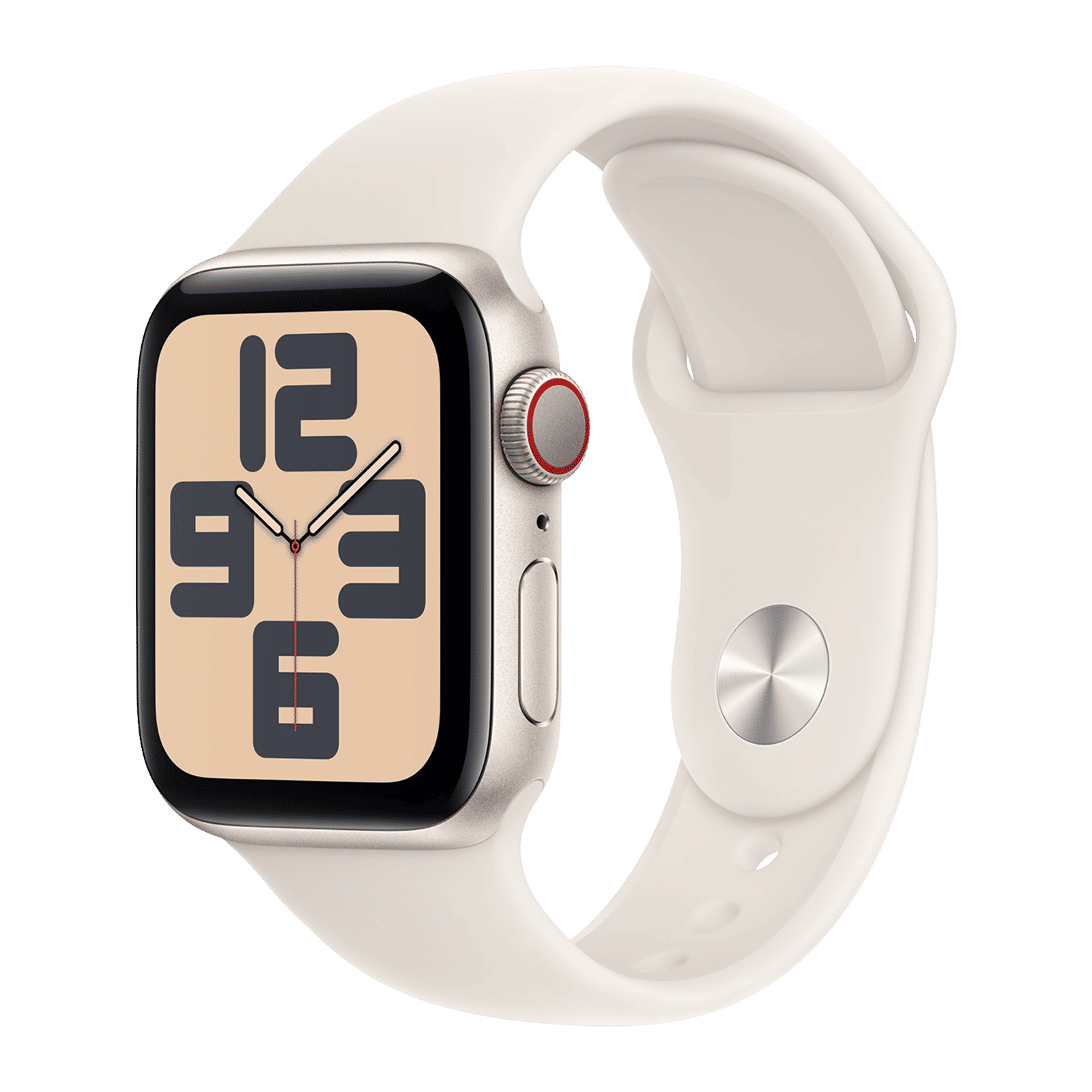 Apple Fluoroelastomer Sport Band for Apple Watch (38mm / 40mm / 41mm, S/M) (Durable & Strong, Starlight)_2