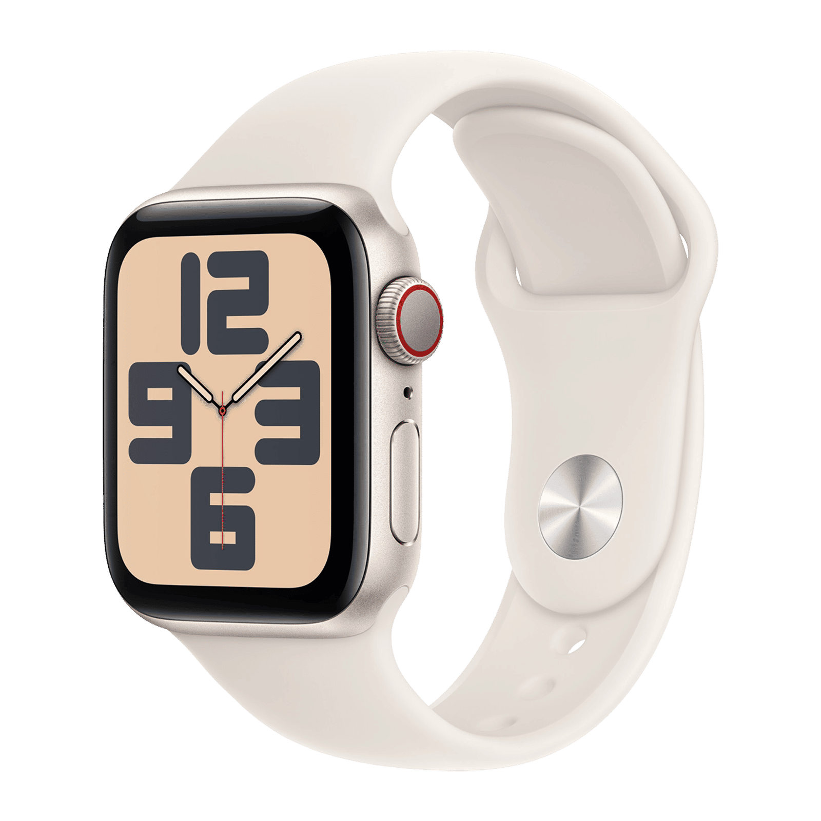 Apple Fluoroelastomer Sport Band for Apple Watch (38mm / 40mm / 41mm, M/L) (Durable & Strong, Starlight)_2