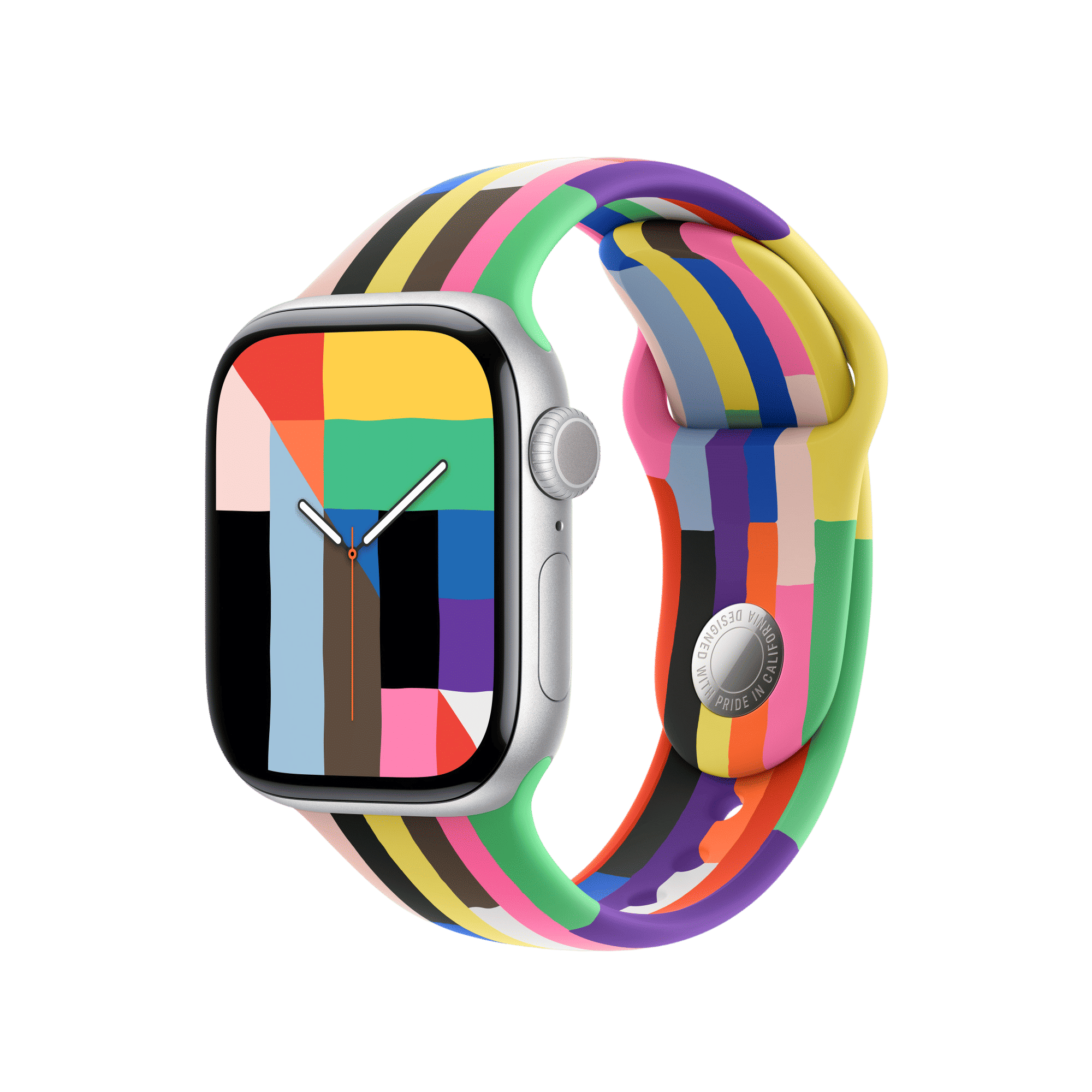 Apple Fluoroelastomer Sport Band for Apple (38mm / 40mm / 41mm / 42mm, M / L) (Pin-and-tuck Closure, Pride Edition)_2