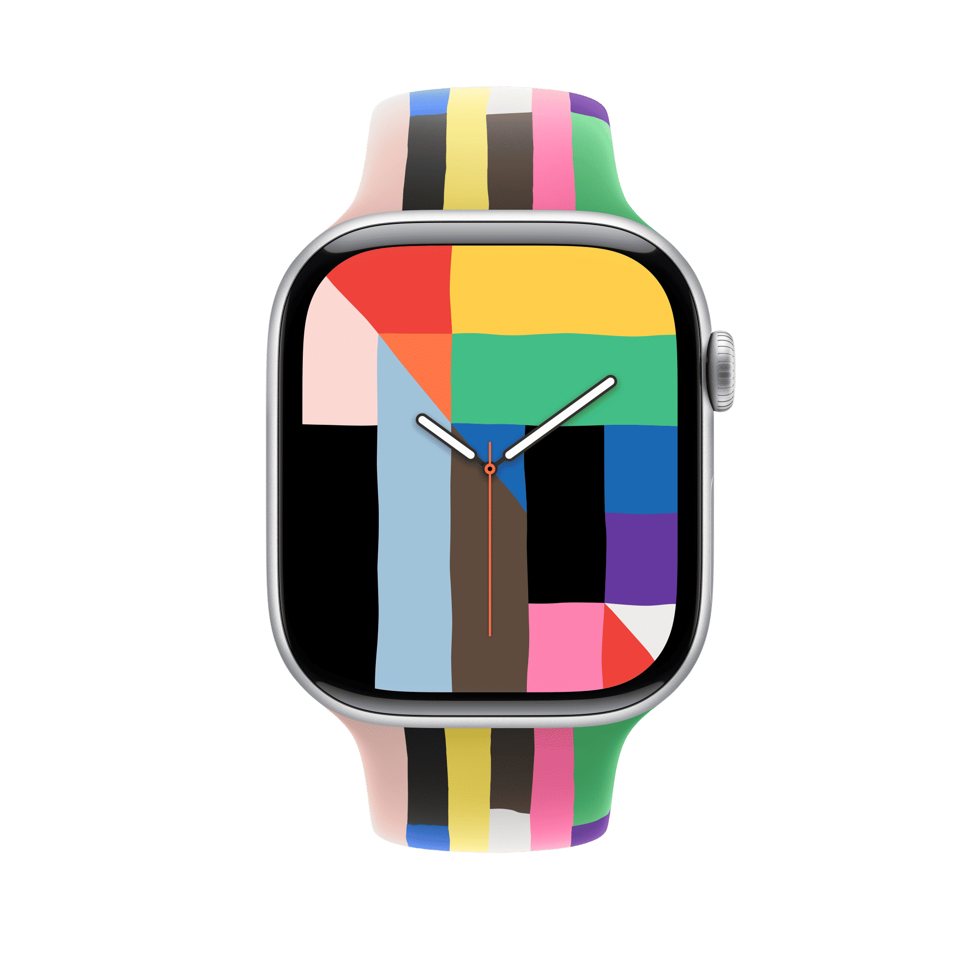 Apple Fluoroelastomer Sport Band for Apple (44mm / 45mm / 46mm / 49mm, M / L) (Pin-and-tuck Closure, Pride Edition)_3