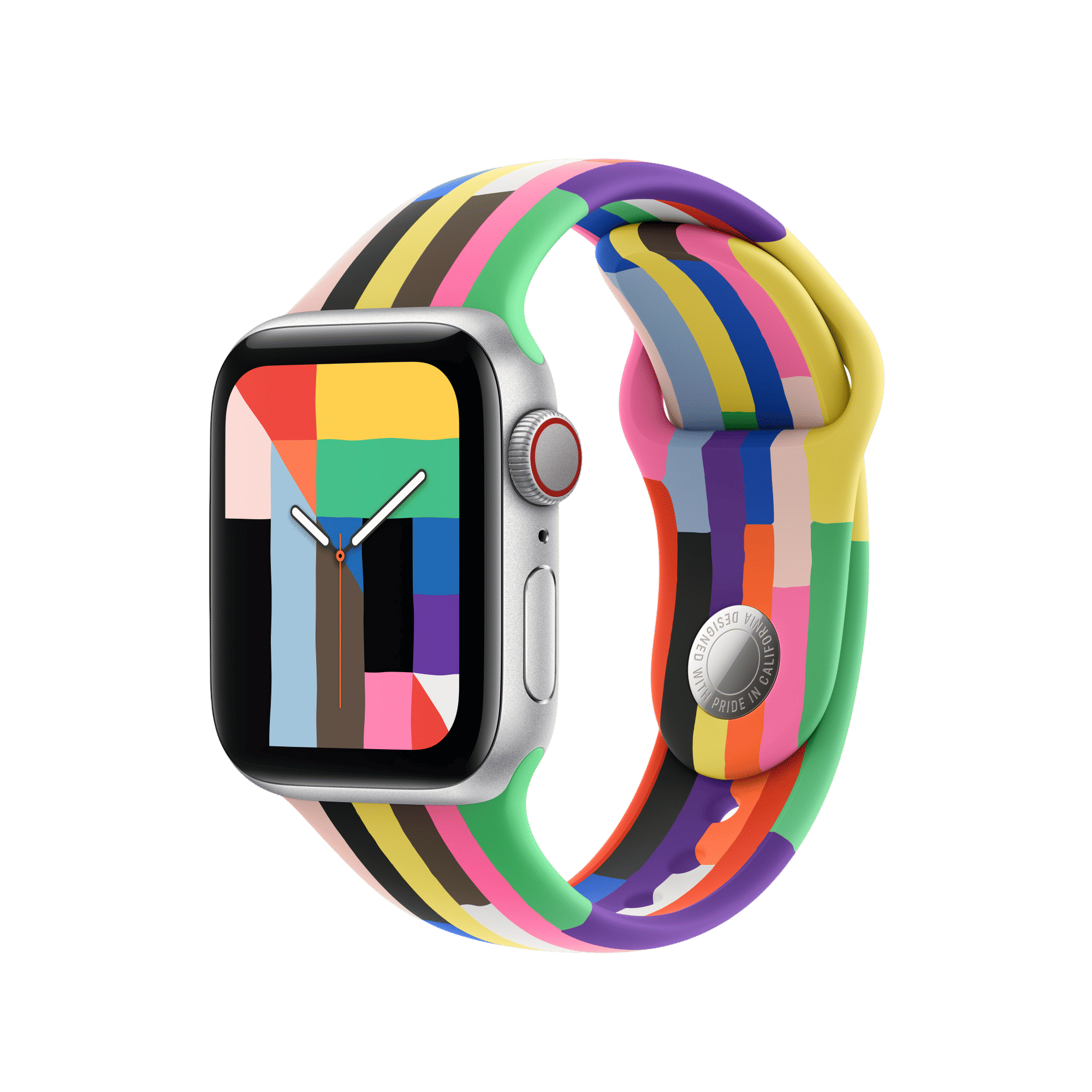 Apple Fluoroelastomer Sport Band for Apple (38mm / 40mm / 41mm, M / L) (Pin-and-tuck Closure, Pride Edition)_2