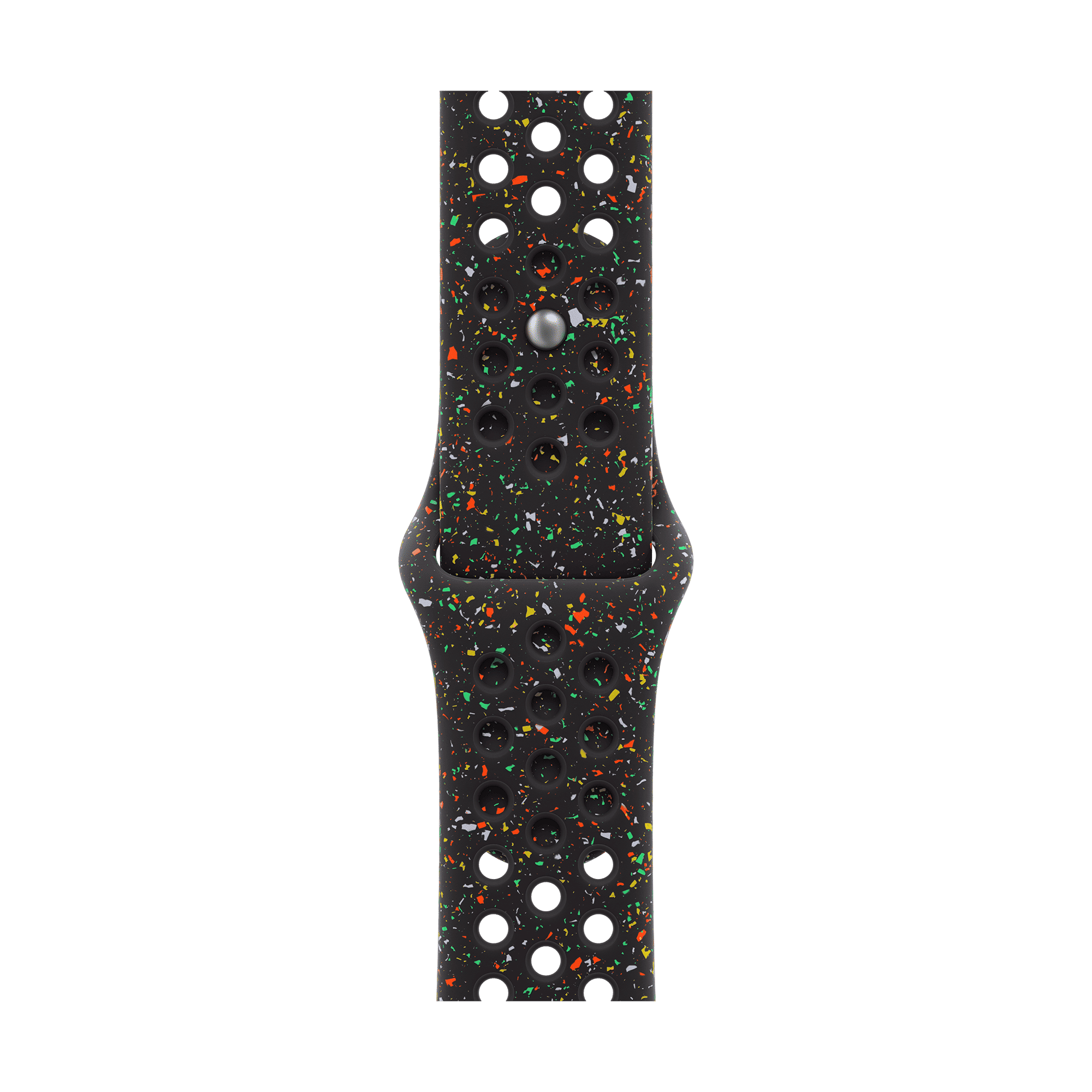 Apple Aluminium & Fluoroelastomer Nike Sport Band for Apple (38mm / 40mm / 41mm / 42mm, M/L) (Strong & Durable, Midnight Black)_1