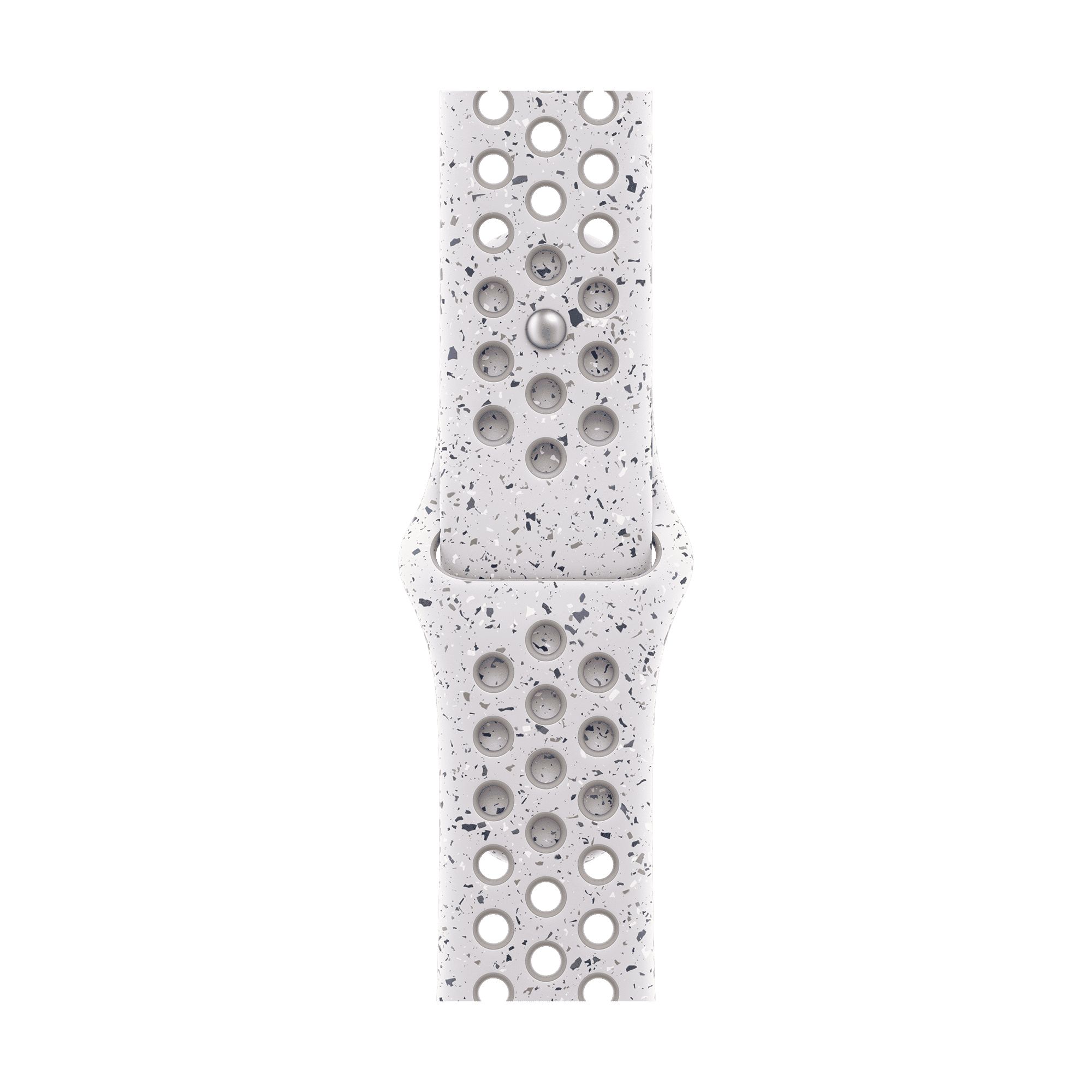 Apple Aluminium & Fluoroelastomer Nike Sport Band for Apple (44mm / 45mm / 46mm / 49mm, M/L) (Strong & Durable, Veiled Grey)_1