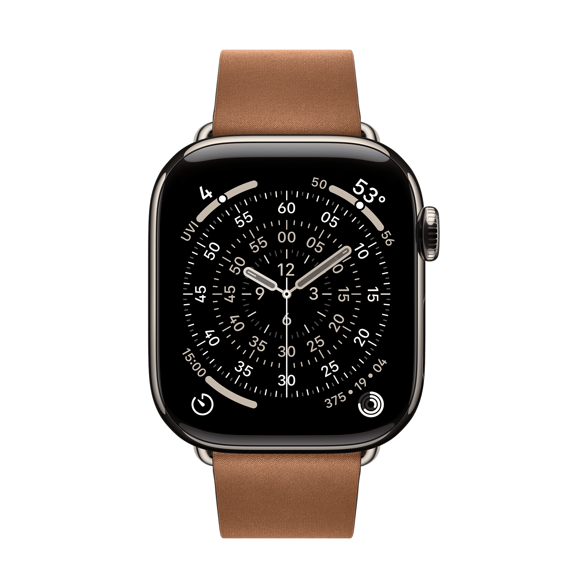 Apple Polyester Modern Buckle for Apple (38mm / 40mm / 41mm / 42mm, Large) (Strength & Stretch Resistance, Caramel)_3