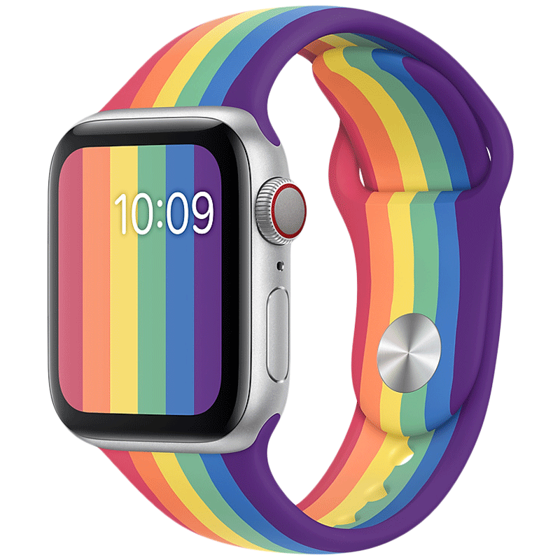 Apple Pride Edition Fluoroelastomer Strap for Apple iWatch (38mm / 40mm) (Pride) Apple Pride Edition Fluoroelastomer Strap for Apple iWatch (38mm / 40mm) (Pride)_2