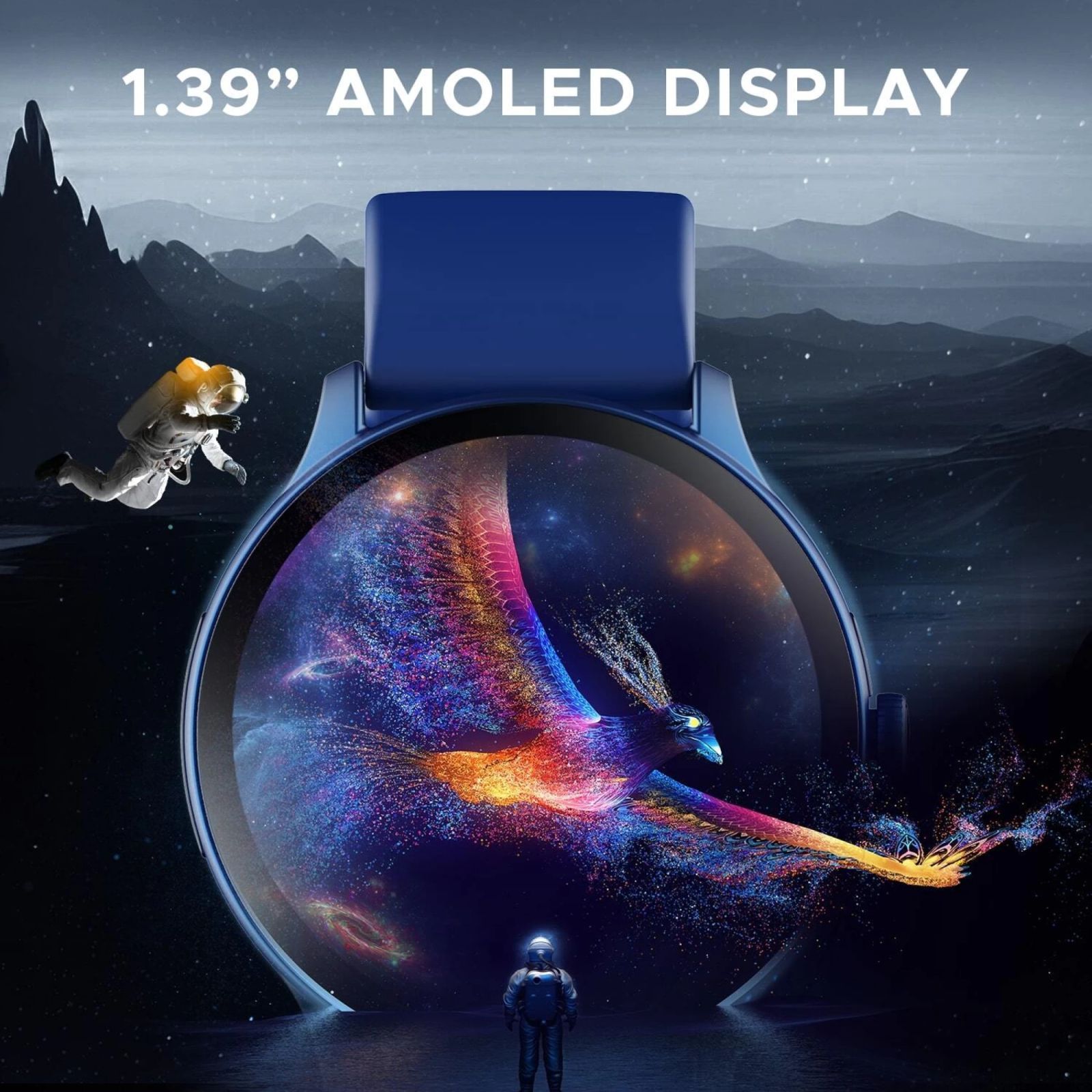 boAt Lunar Connect Pro Smartwatch with Bluetooth Calling (35.30mm AMOLED Display, IP68 Water Resistant, Deep Blue Strap)_4