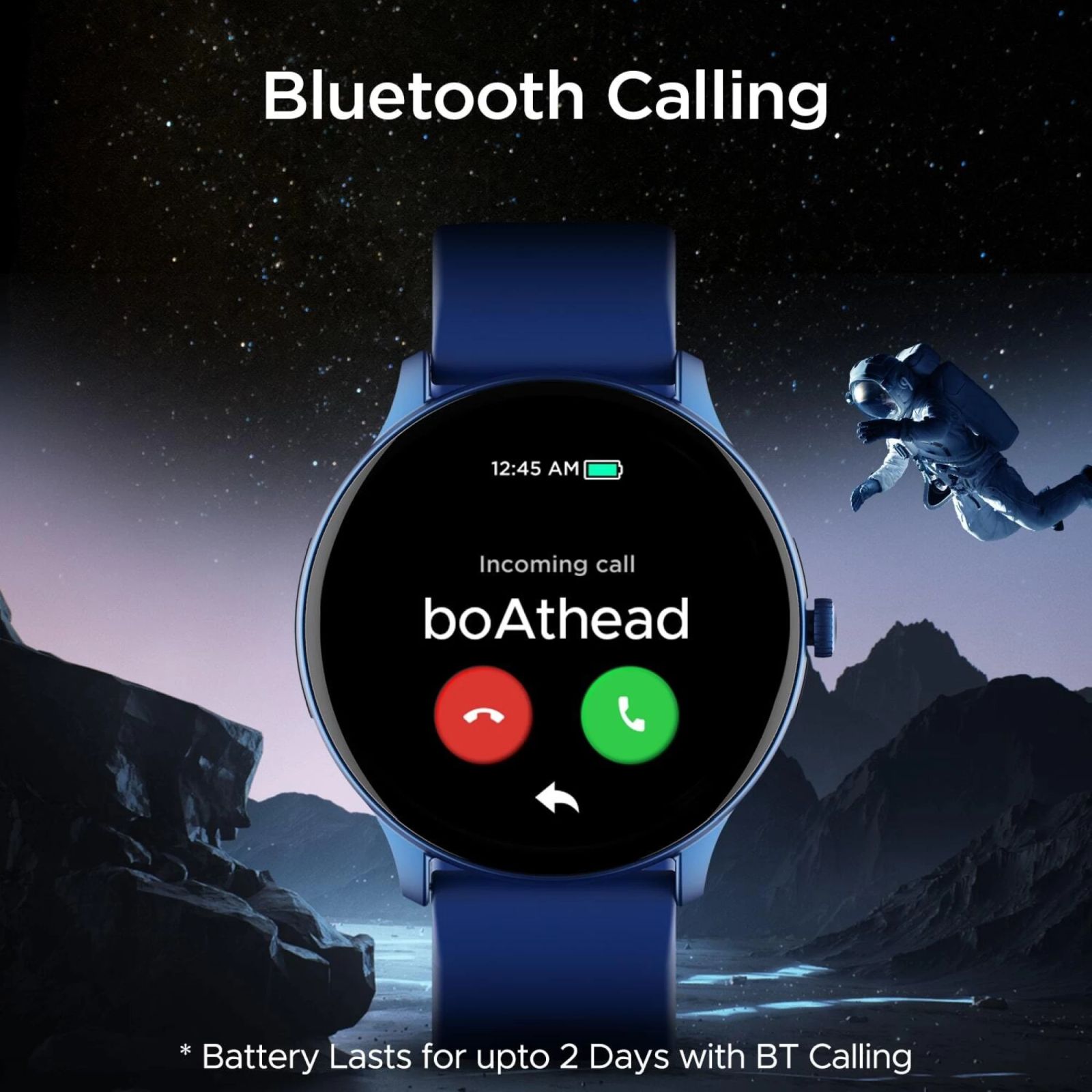 boAt Lunar Connect Pro Smartwatch with Bluetooth Calling (35.30mm AMOLED Display, IP68 Water Resistant, Deep Blue Strap)_6