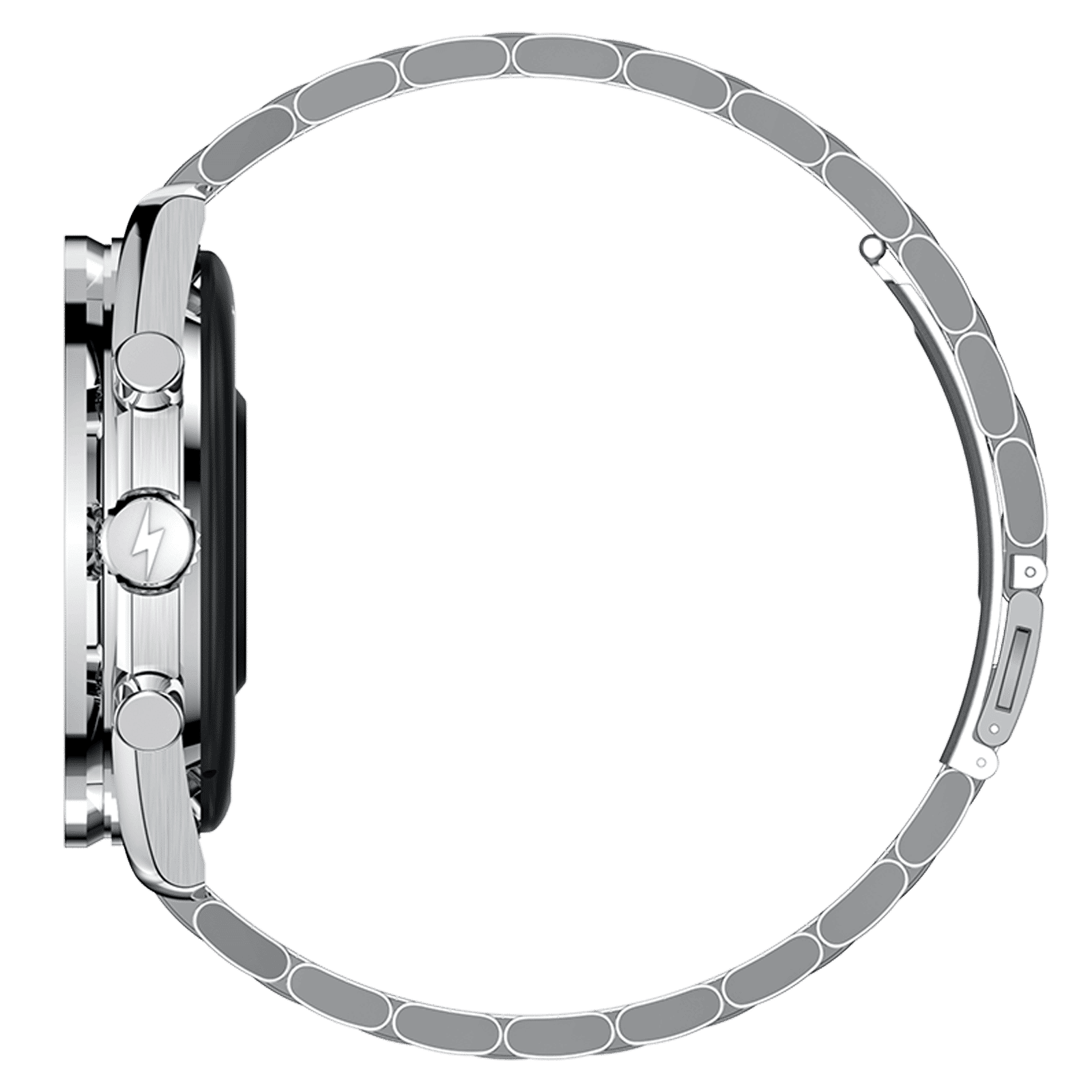 FIRE-BOLTT Moonwatch Smartwatch with Bluetooth Calling (36.3mm AMOLED Display, IP67 Water Resistant, Silver Strap)_4