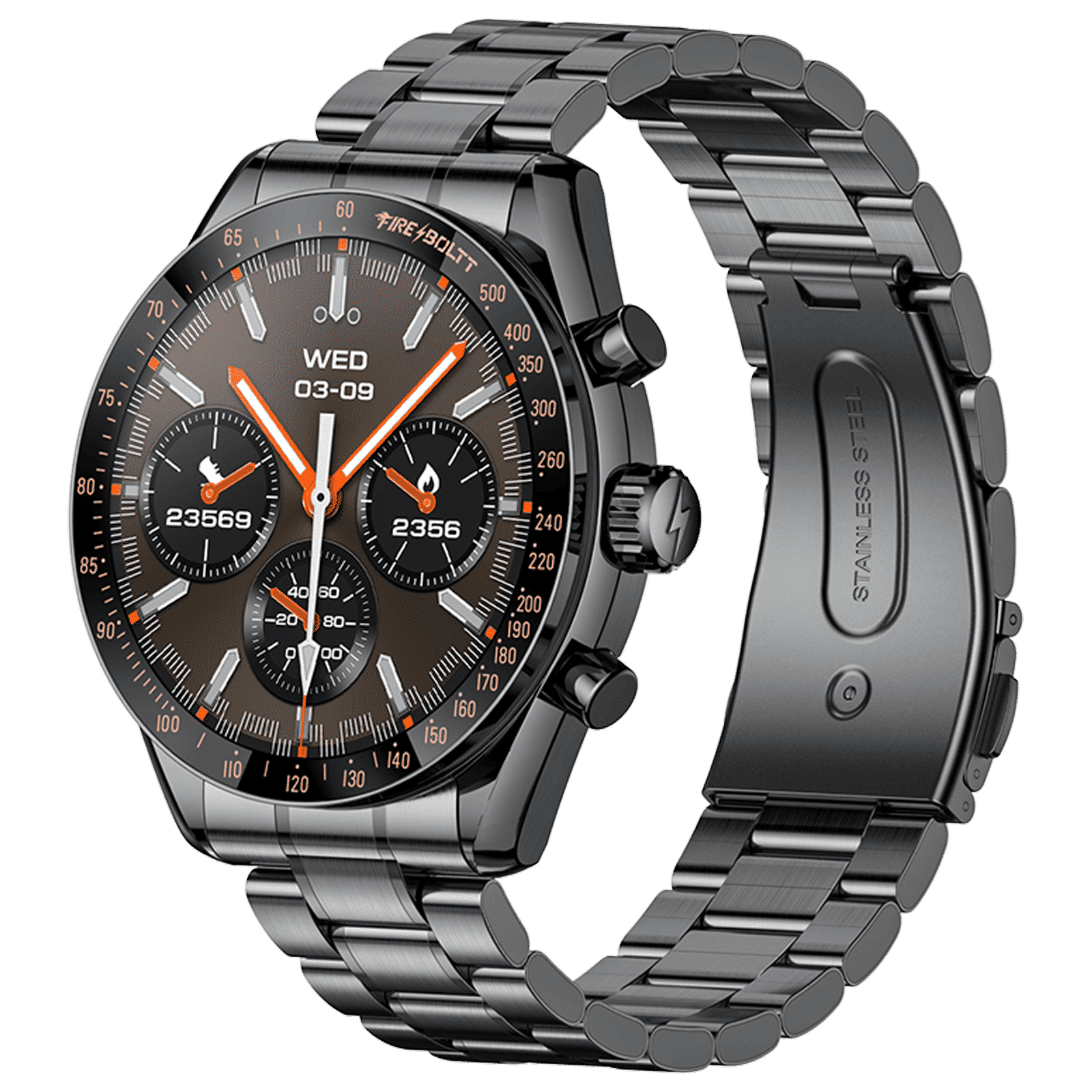 FIRE-BOLTT Moonwatch Smartwatch with Bluetooth Calling (36.3mm AMOLED Display, IP67 Water Resistant, Black Strap)_3