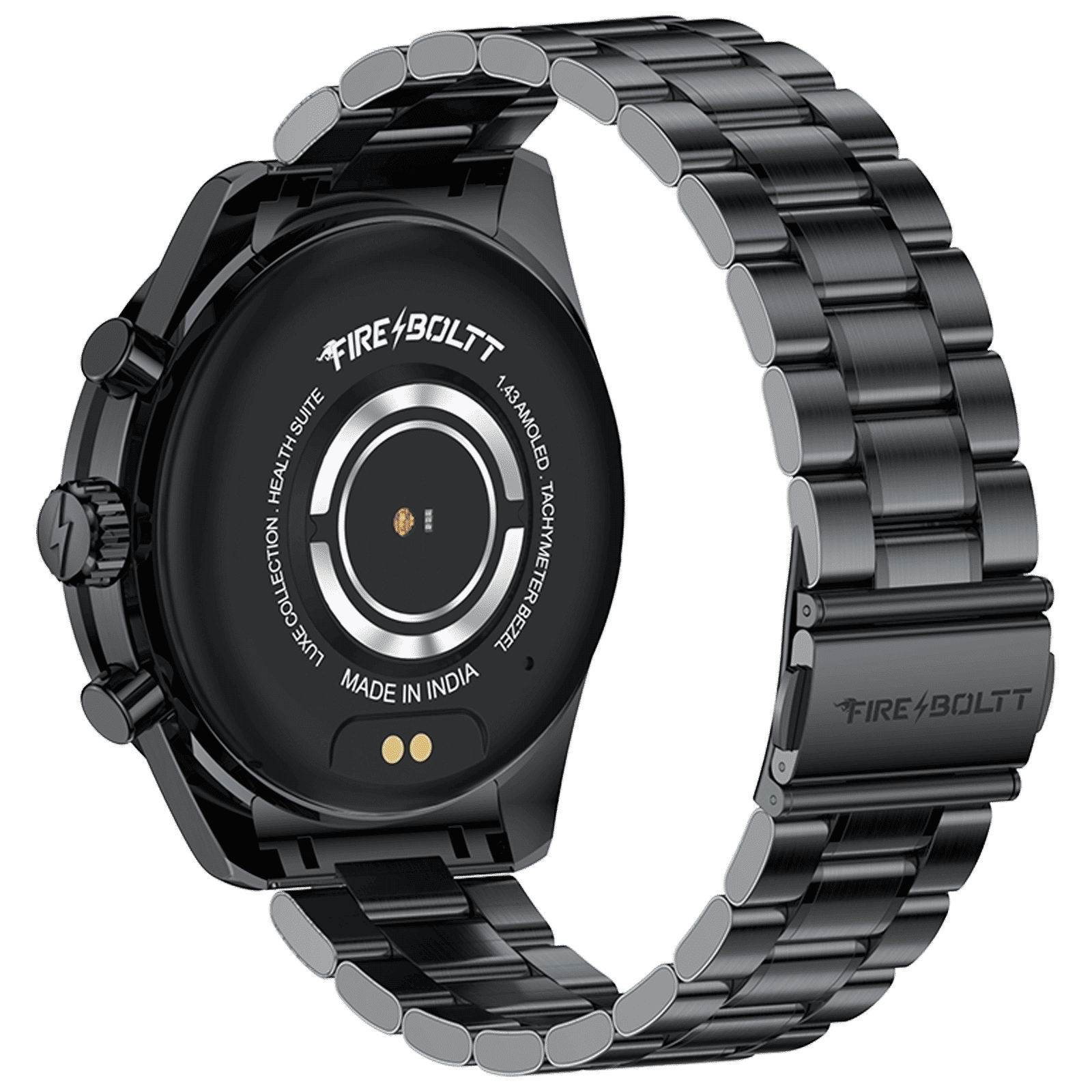 FIRE-BOLTT Moonwatch Smartwatch with Bluetooth Calling (36.3mm AMOLED Display, IP67 Water Resistant, Black Strap)_5