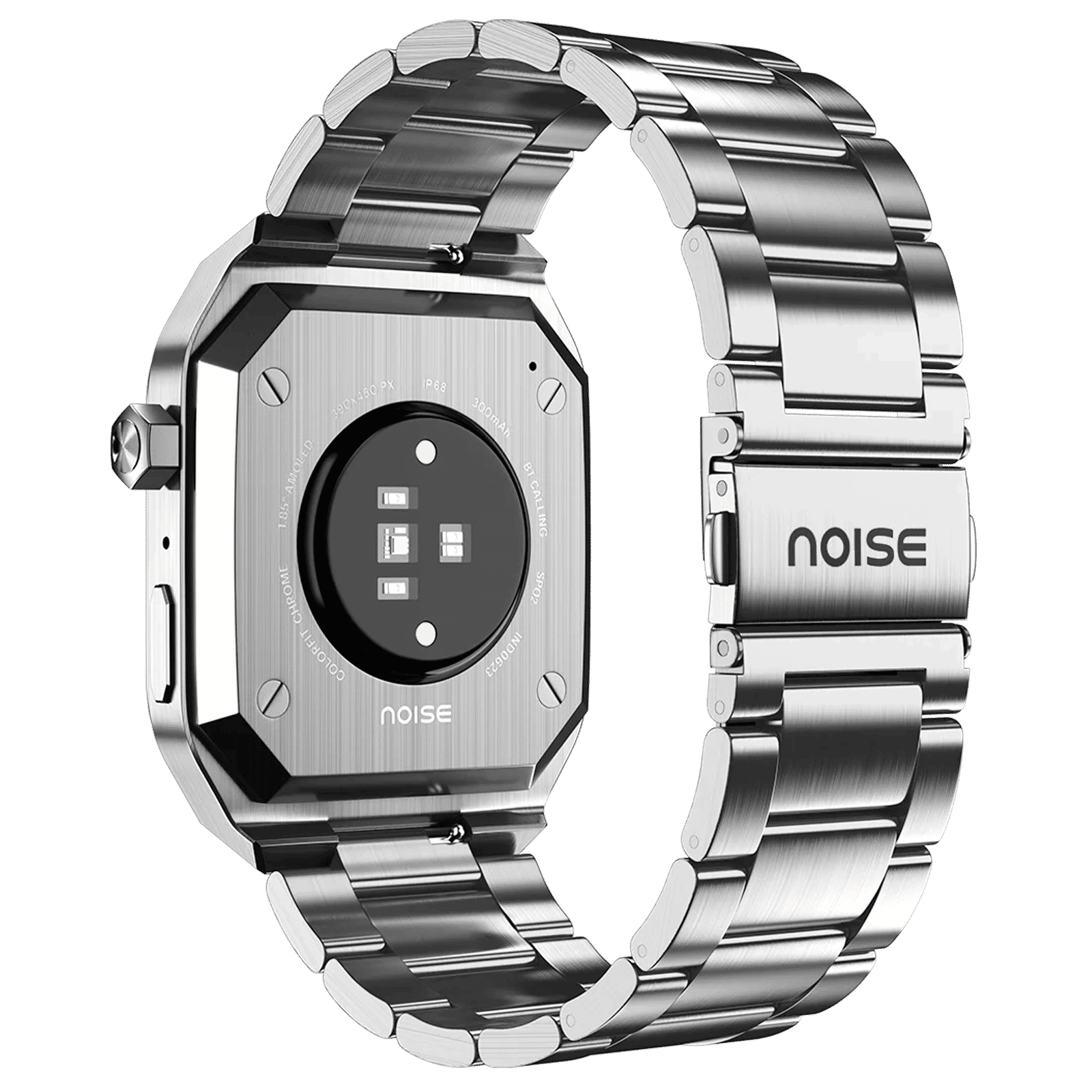 noise ColorFit Chrome Smartwatch with Bluetooth Calling (46.9mm AMOLED Display, IP68 Water Resistant, Elite Silver Strap) noise ColorFit Chrome Smartwatch with Bluetooth Calling (46.9mm AMOLED Display, IP68 Water Resistant, Elite Silver Strap)_4