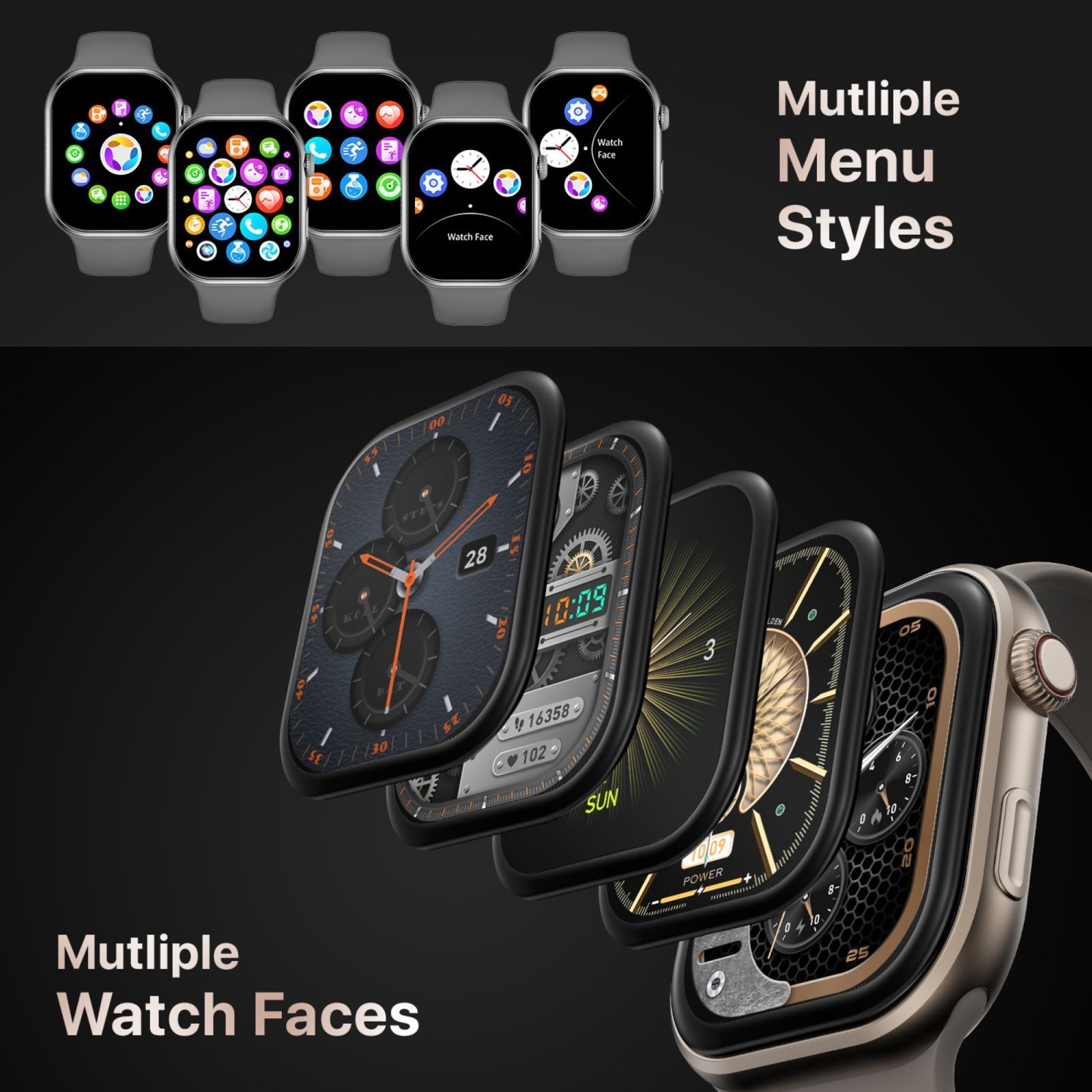 FIRE-BOLTT Brillia Smartwatch with Bluetooth Calling (51.30mm AMOLED Display, IP67 Water Resistant, Champagne Strap)_10