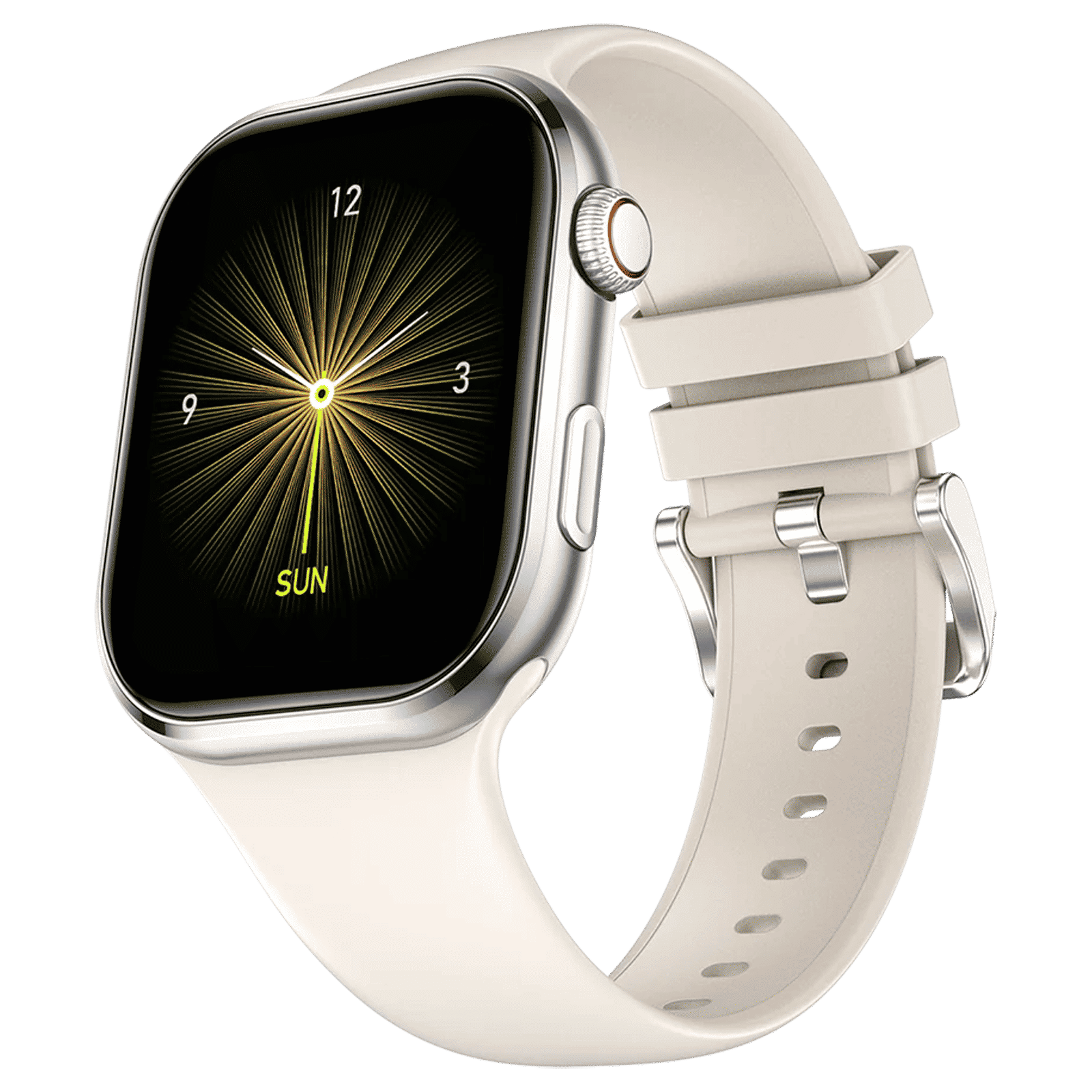 FIRE-BOLTT Brillia Smartwatch with Bluetooth Calling (51.30mm AMOLED Display, IP67 Water Resistant, Champagne Strap)_3