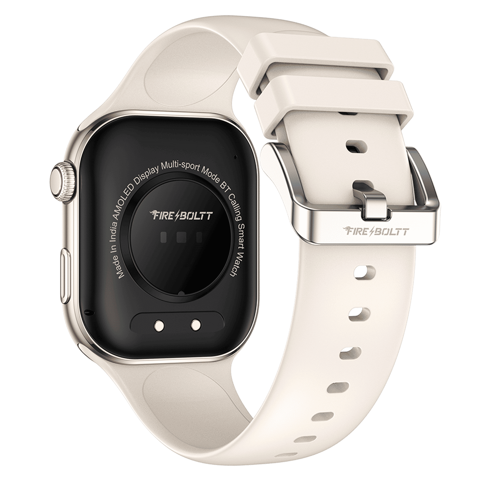 FIRE-BOLTT Brillia Smartwatch with Bluetooth Calling (51.30mm AMOLED Display, IP67 Water Resistant, Champagne Strap)_6
