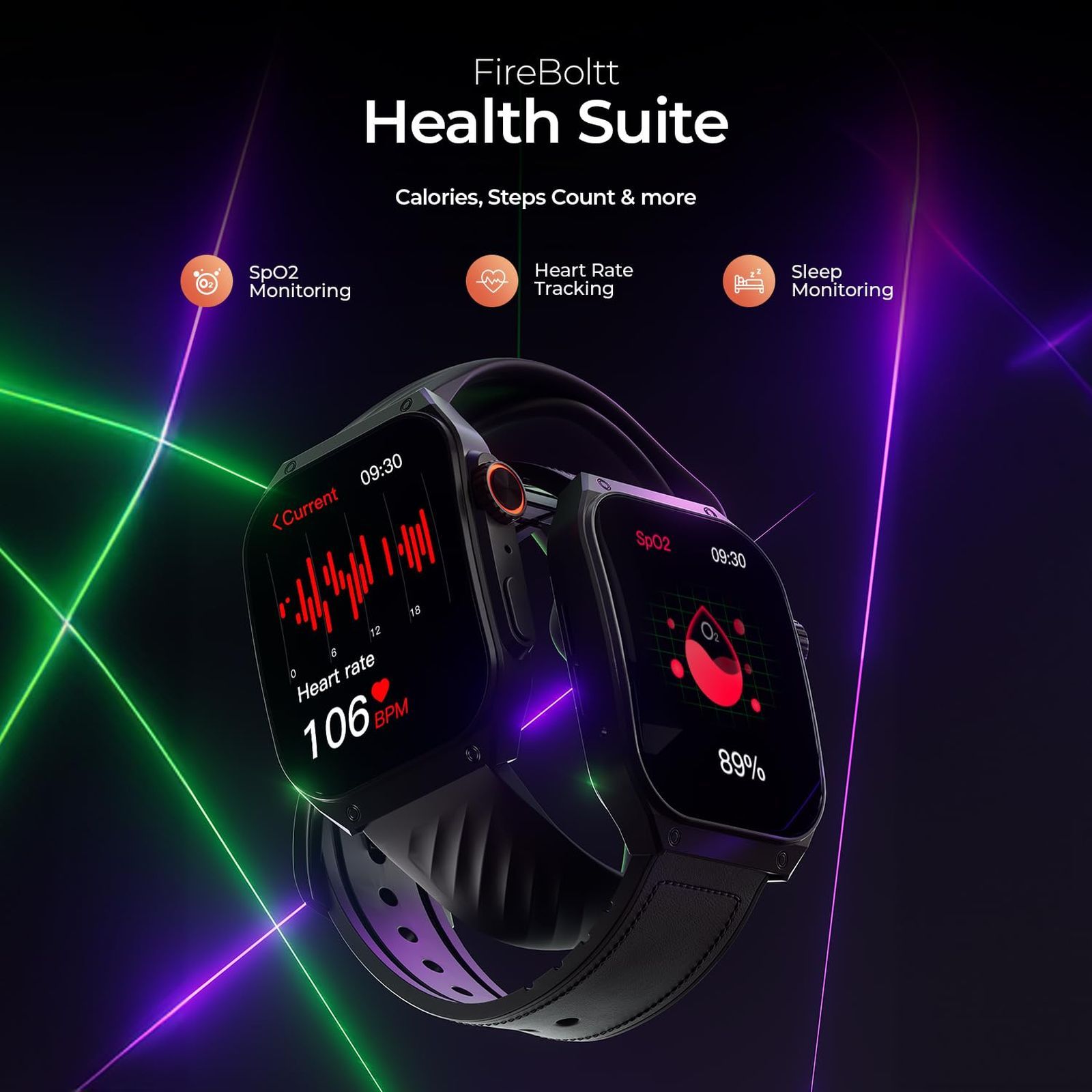 Fire-Boltt ARC Smartwatch with Bluetooth Calling (49.7mm AMOLED Display, IP65 Water Resistant, Midnight Blue Strap)_9