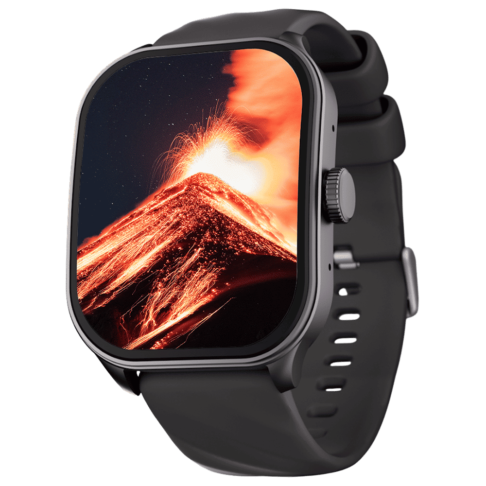 fastrack Revoltt FS1 Pro Smartwatch with Bluetooth Calling (49.7mm AMOLED Arched Display, IP68 Water Resistant, Black Strap)_1