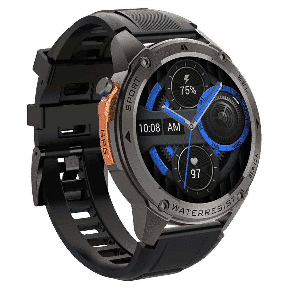 Croma Velocity X1 Smartwatch with Dual Band GPS (36.3mm AMOLED Display, 50M Water Resistant, Black Strap)_7