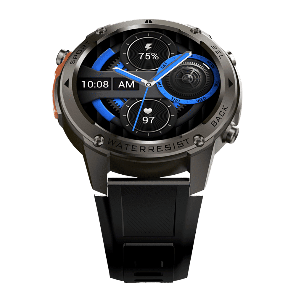 Croma Velocity X1 Smartwatch with Dual Band GPS (36.3mm AMOLED Display, 50M Water Resistant, Black Strap)_6