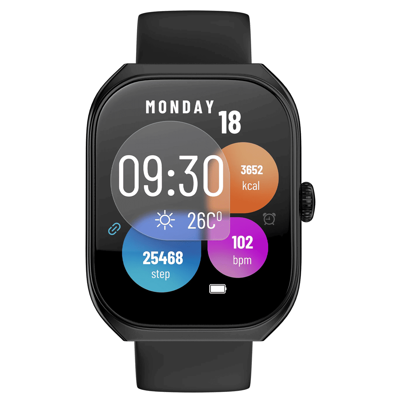 noise ColorFit Icon Arc Smartwatch with Bluetooth Calling (51.05mm, TFT Display, 1 ATM Water Resistant, Jet Black Strap)_1