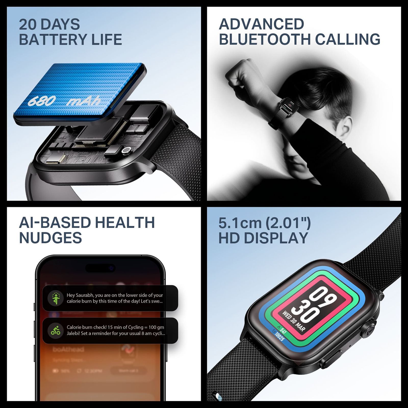 boAt Storm Infinity Max Smartwatch with Bluetooth Calling (51.05mm, HD Display, IP68 Dust, Sweat & Splash Resistant, Active Black Strap) boAt Storm Infinity Max Smartwatch with Bluetooth Calling (51.05mm, HD Display, IP68 Dust, Sweat & Splash Resistant, Active Black Strap)_6