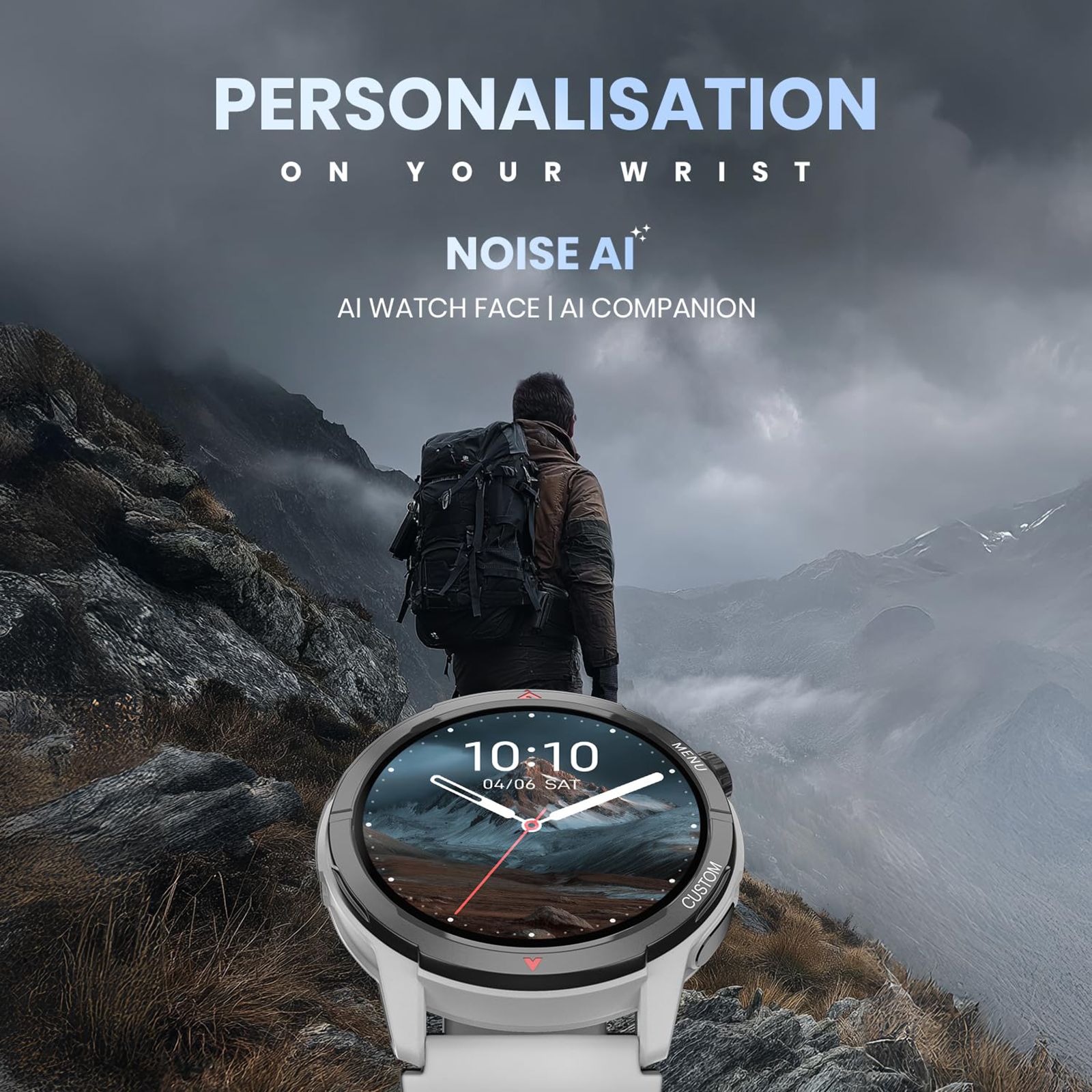 noise NoiseFit Endeavour 2 Smartwatch with Bluetooth Calling (37.08mm AMOLED Display, 5 ATM Water Resistant, Jet Black Strap)_3