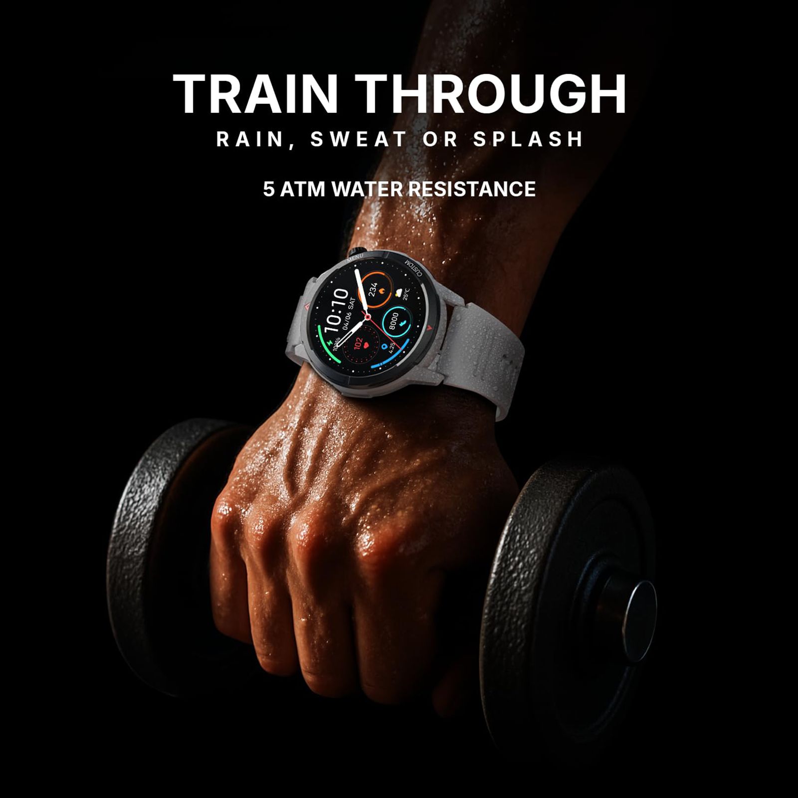 noise NoiseFit Endeavour 2 Smartwatch with Bluetooth Calling (37.08mm AMOLED Display, 5 ATM Water Resistant, Jet Black Strap)_7