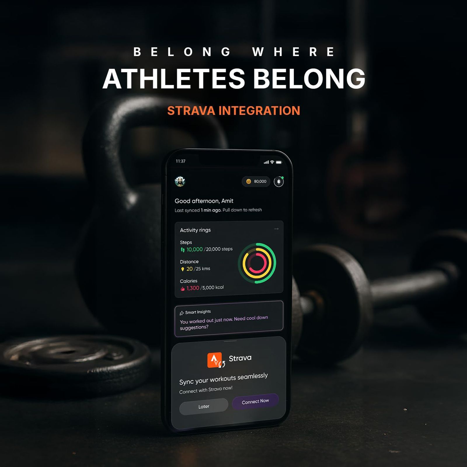 noise NoiseFit Endeavour 2 Smartwatch with Bluetooth Calling (37.08mm AMOLED Display, 5 ATM Water Resistant, Jet Black Strap)_9